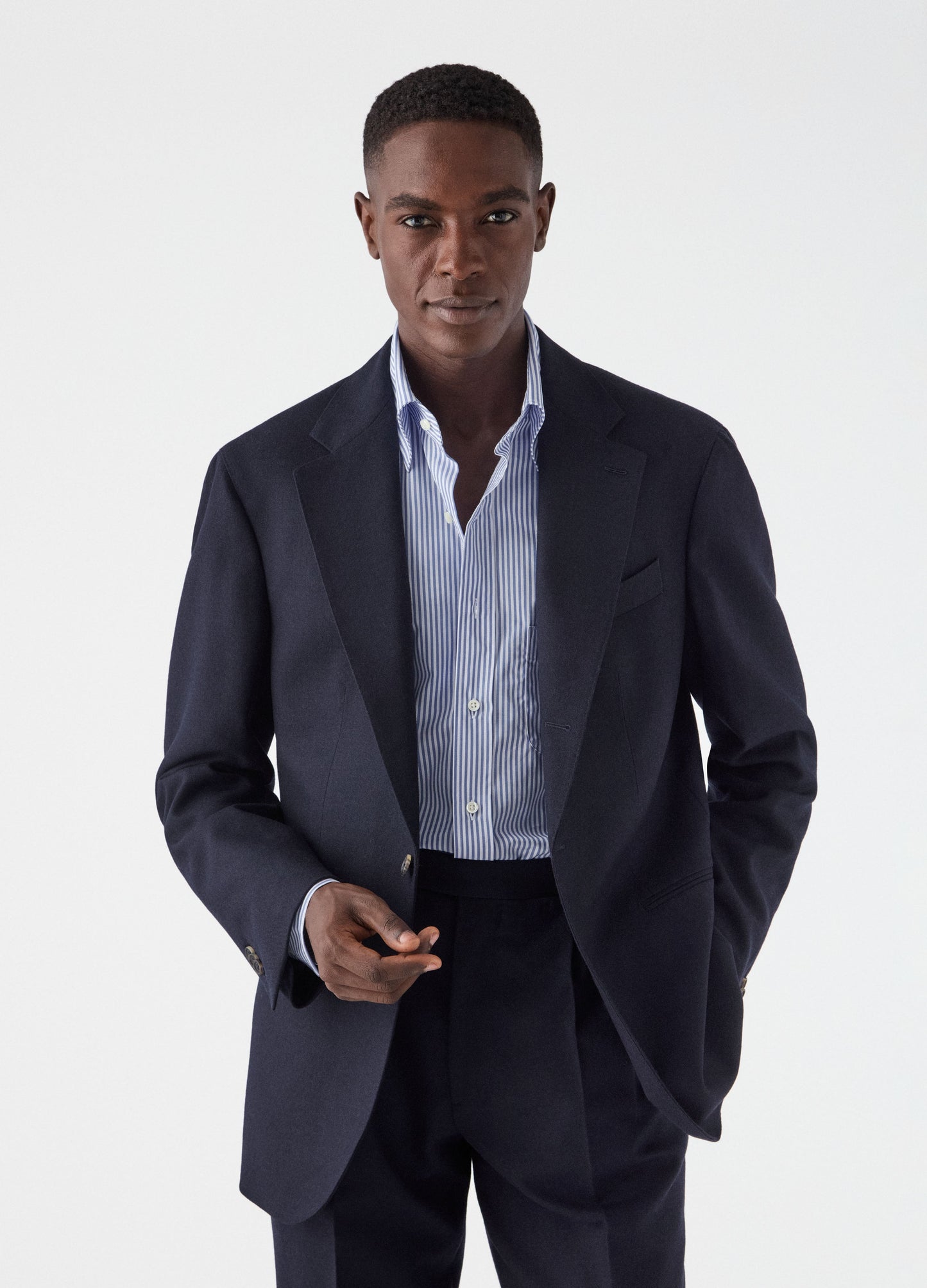 Don Winter High Twist Suit Jacket - Navy Berg & Berg