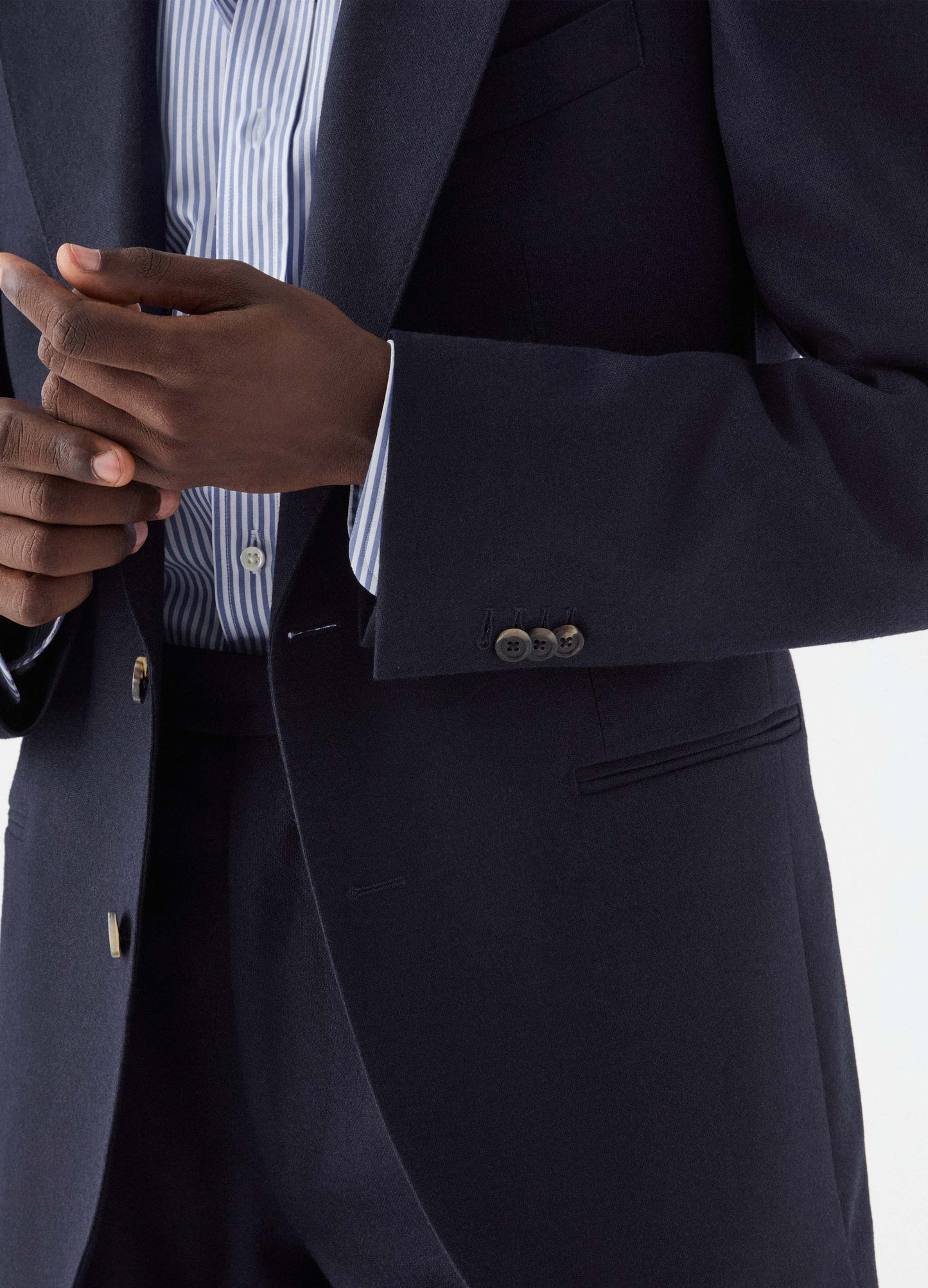 Don Winter High Twist Suit Jacket - Navy Berg & Berg