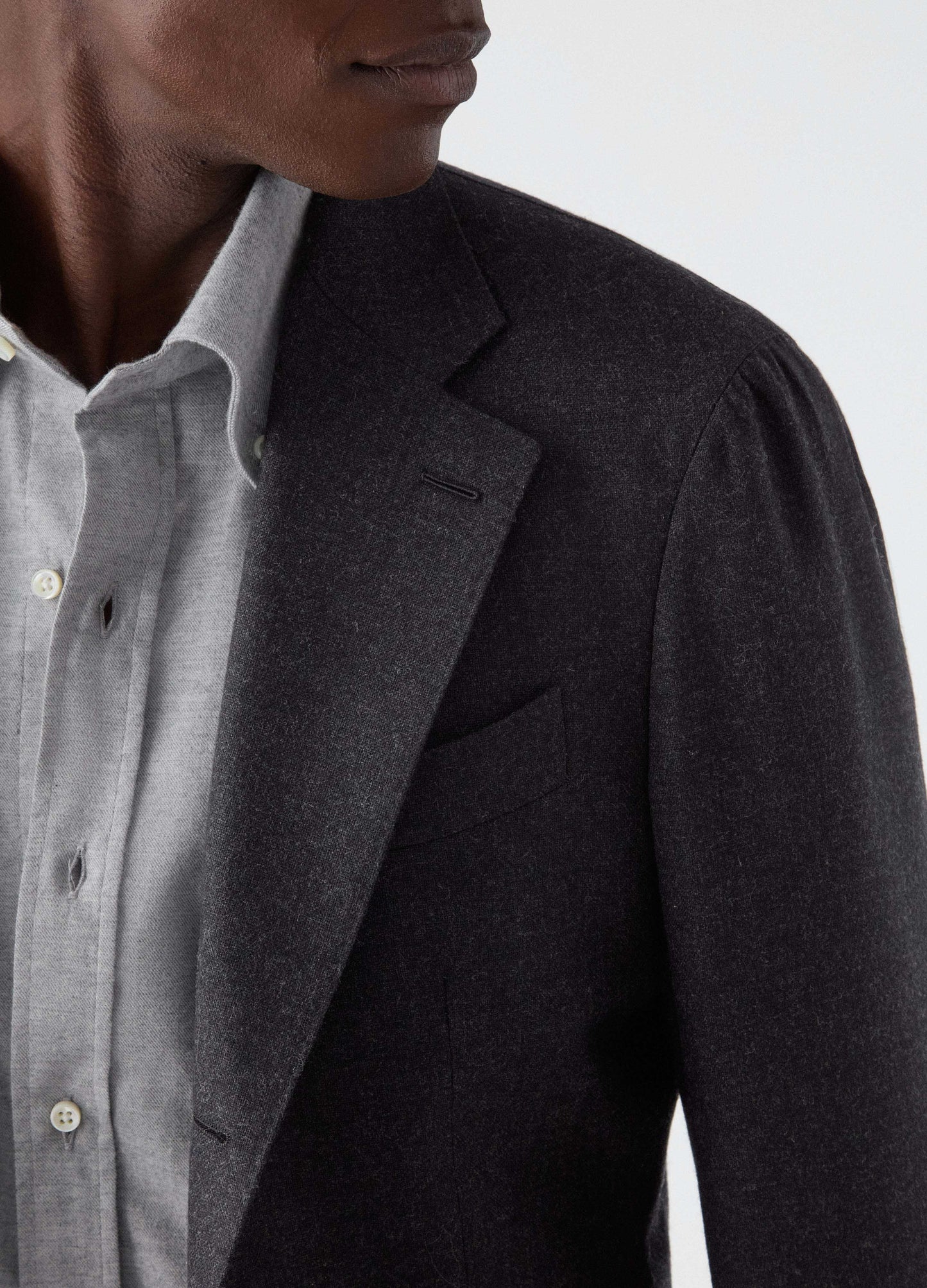 Don Winter High Twist Suit Jacket - Mid Grey Berg & Berg