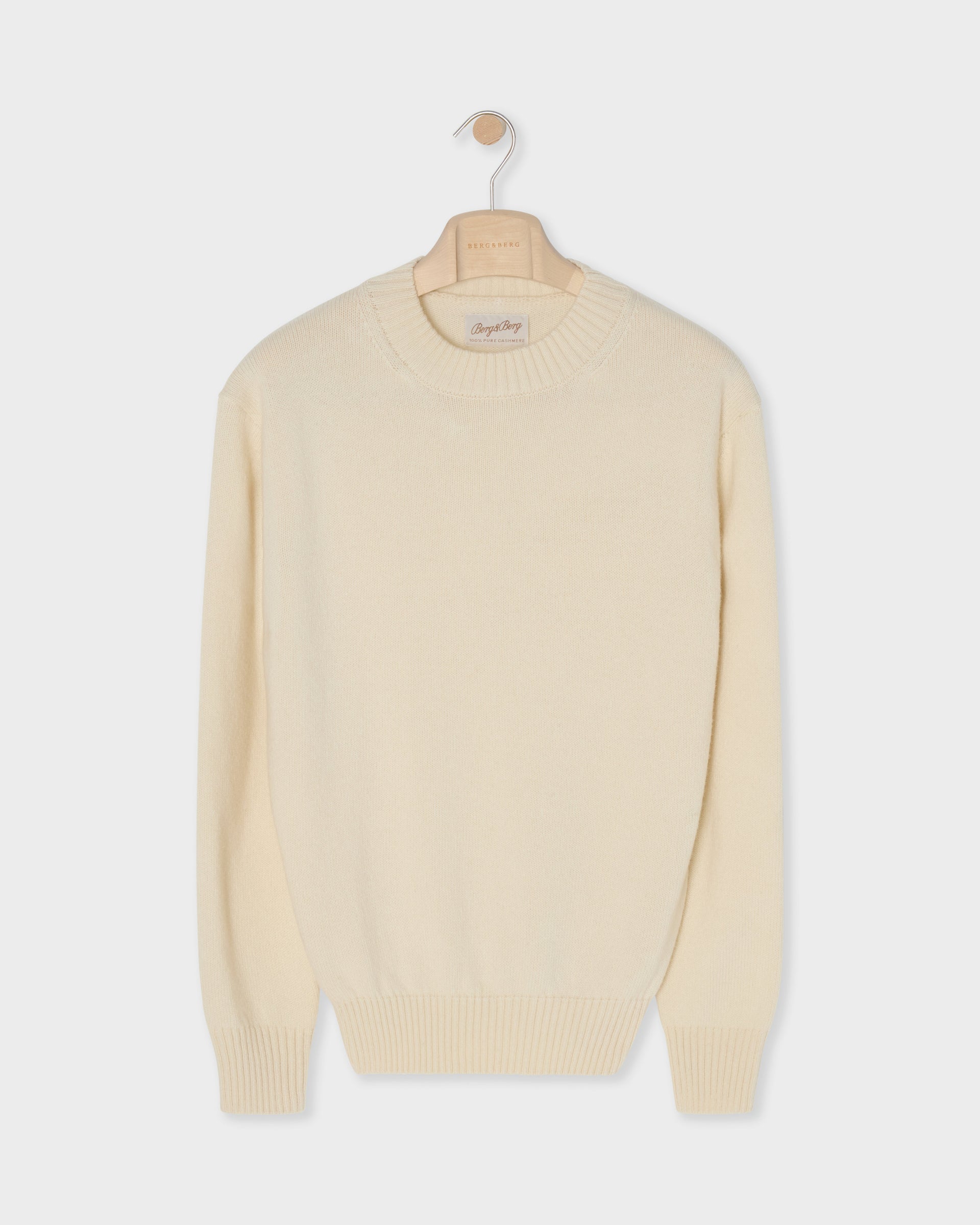 Ben Cashmere Sweater - Cream | Berg & Berg