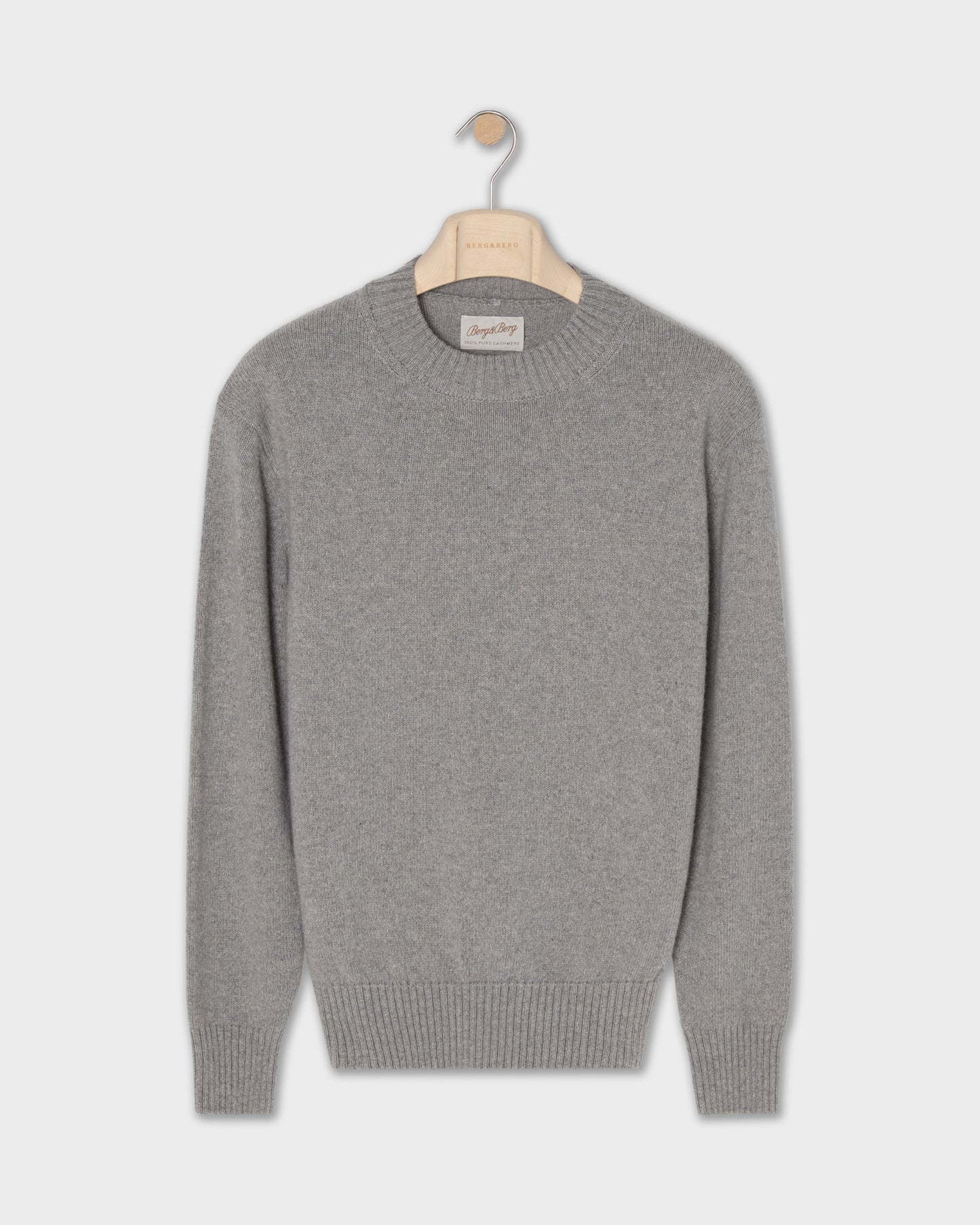 Ben Cashmere Sweater - Light Grey Melange | Berg & Berg