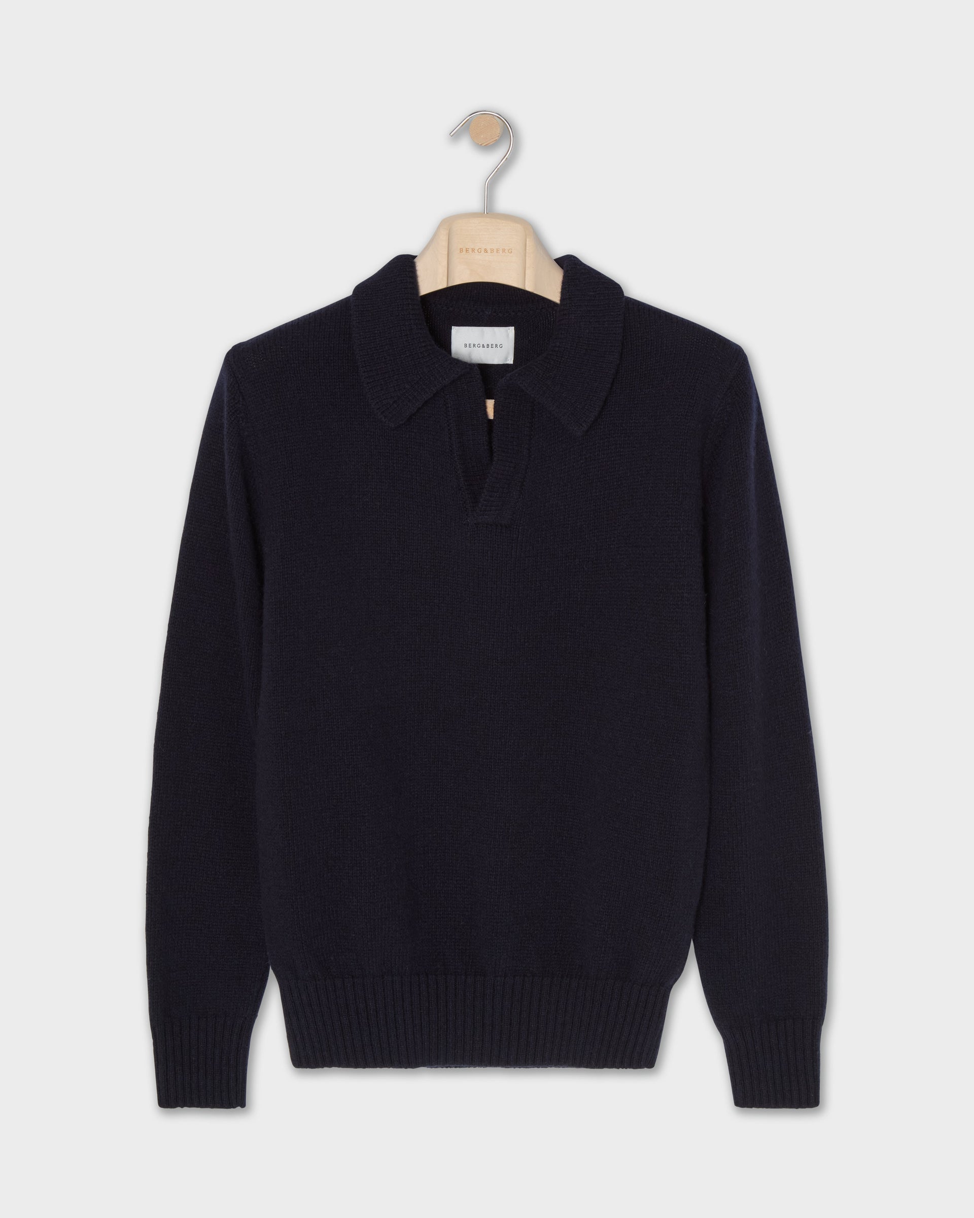 Benny Wool/Cashmere Polo - Navy | Berg & Berg