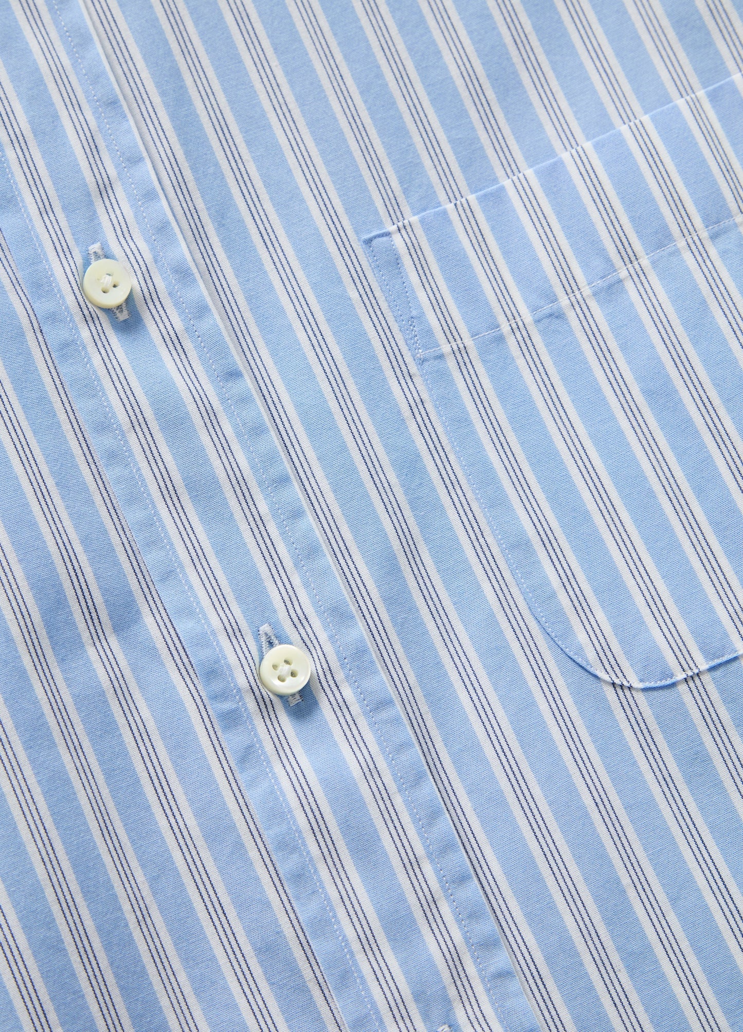 Ferdinand Poplin Button Down Shirt - Blue/White/Navy | Berg & Berg