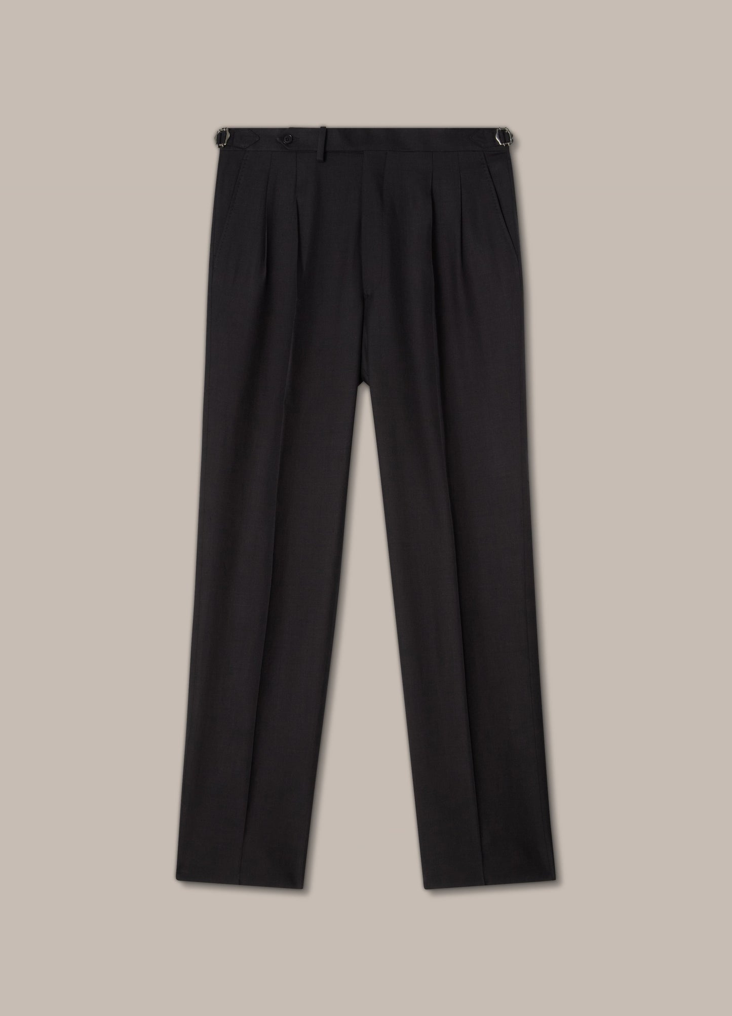 Don Wool/Silk/Linen Suit - Black Berg & Berg