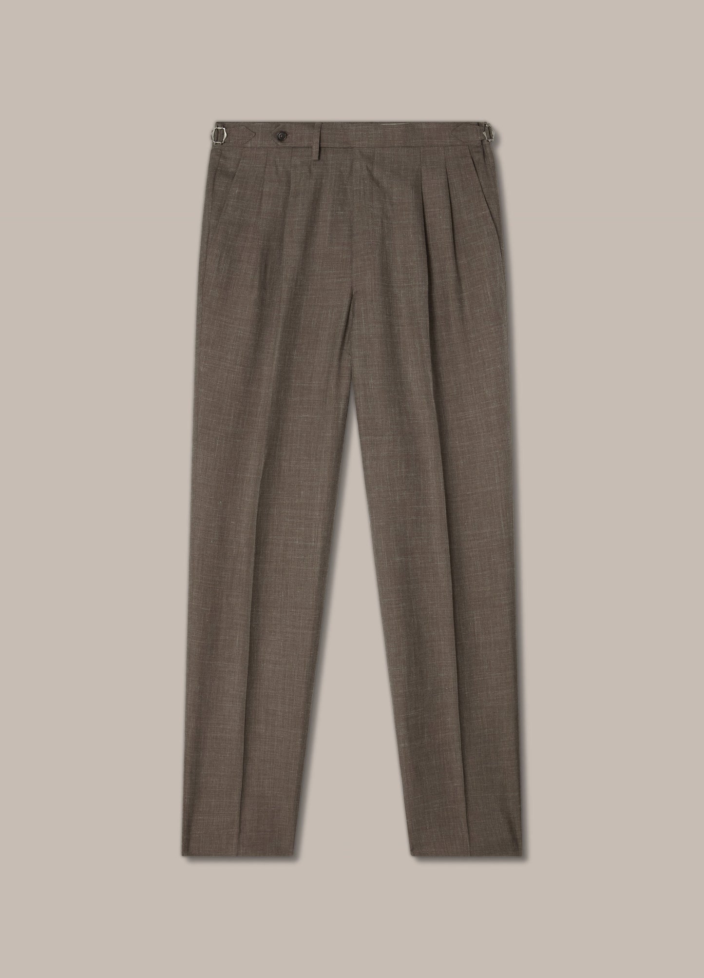 Don Wool/Silk/Linen Suit - Taupe Berg & Berg