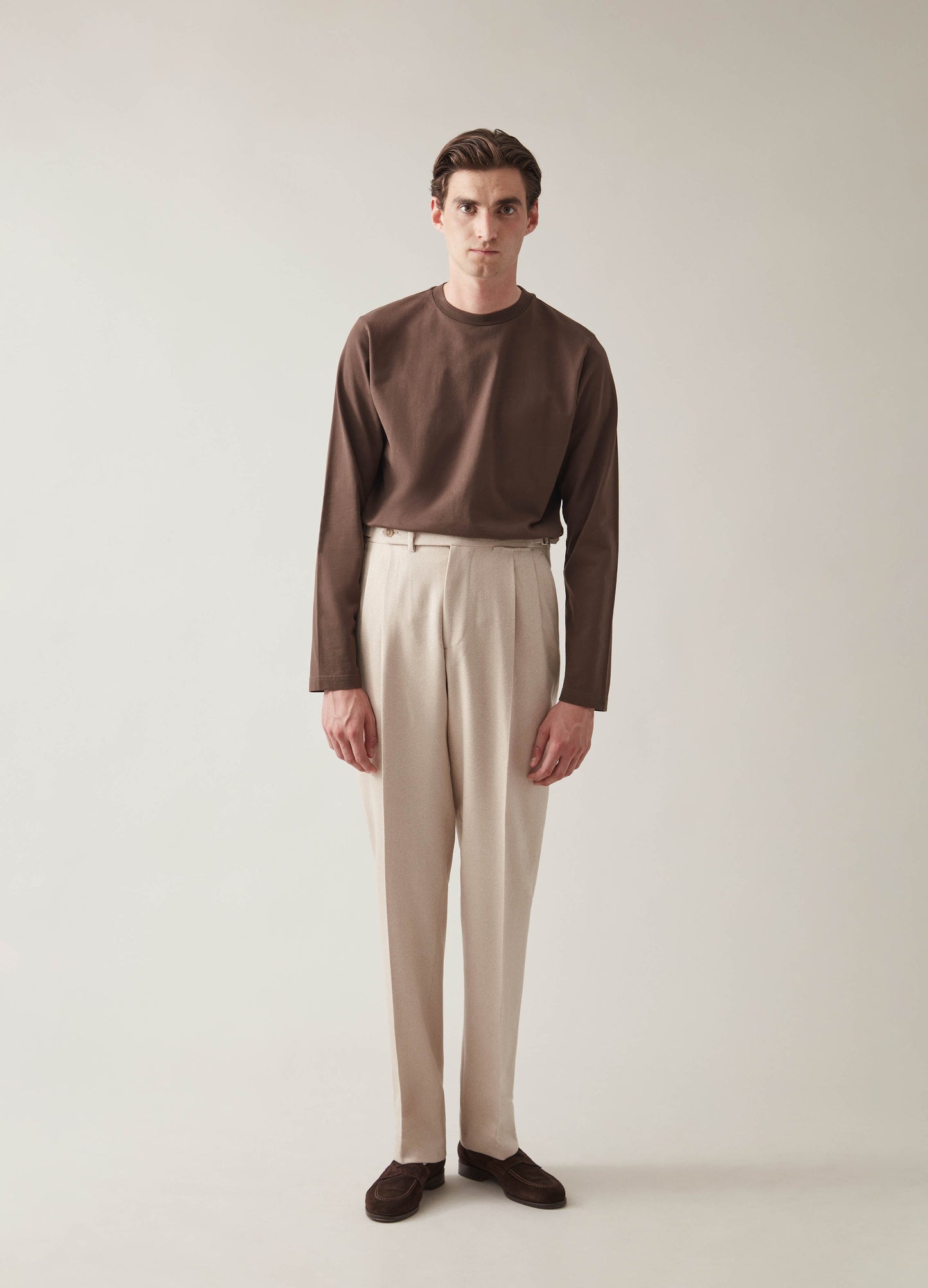 Tony Long Sleeve T-Shirt - Chocolate Berg & Berg