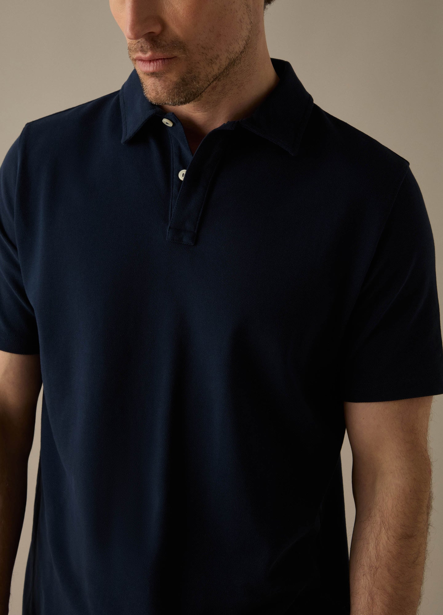 Torkel Short Sleeve Polo Shirt - Navy Berg & Berg