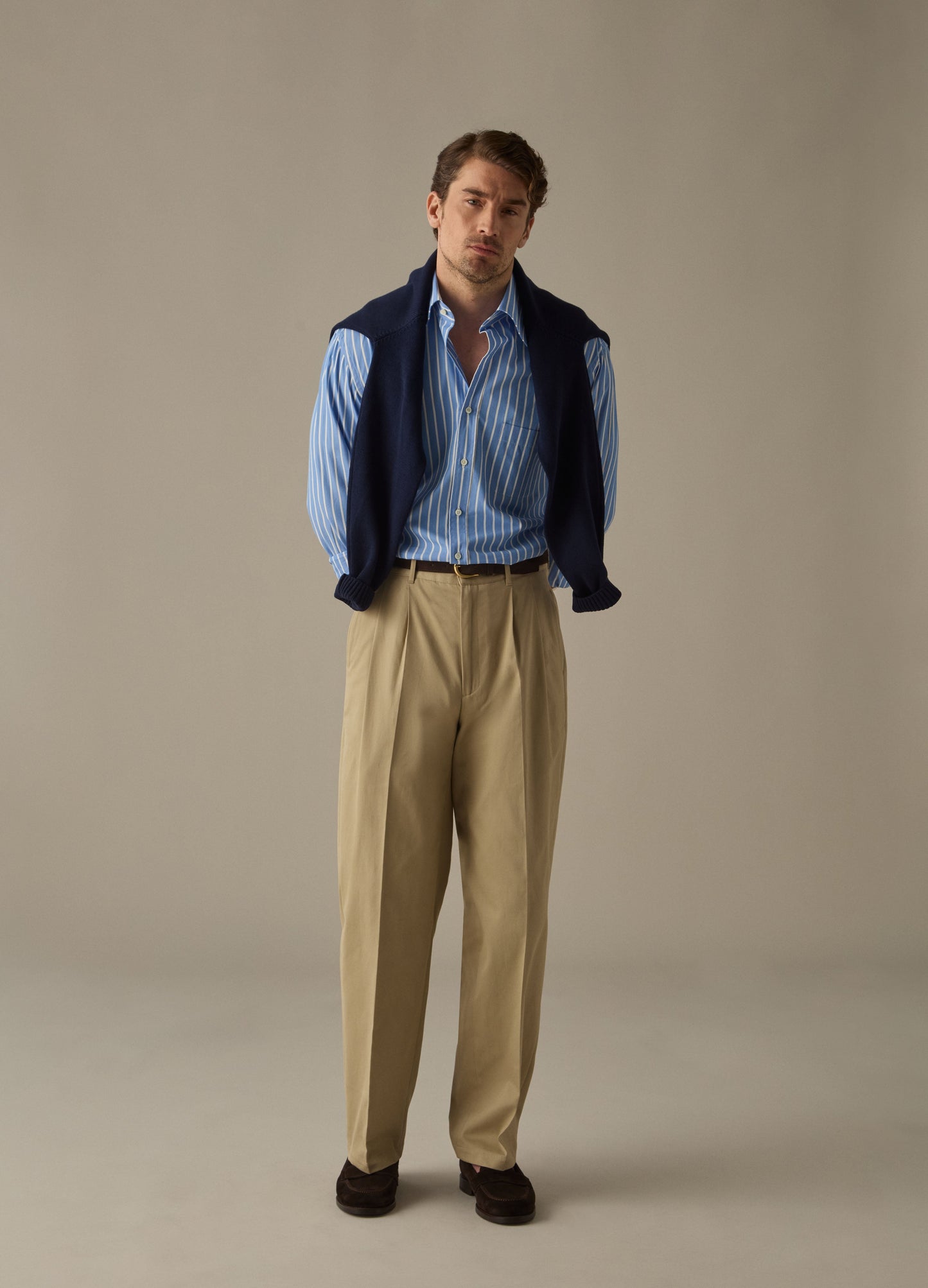 Antonello Cotton Trousers - Sand Berg & Berg