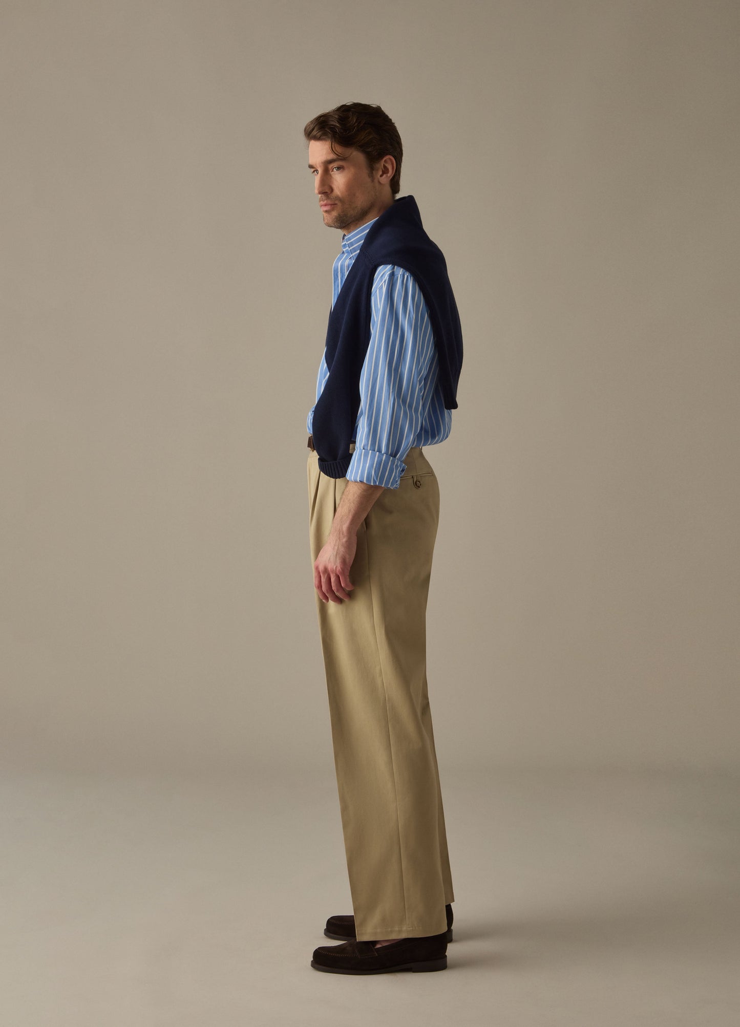 Antonello Cotton Trousers - Sand Berg & Berg