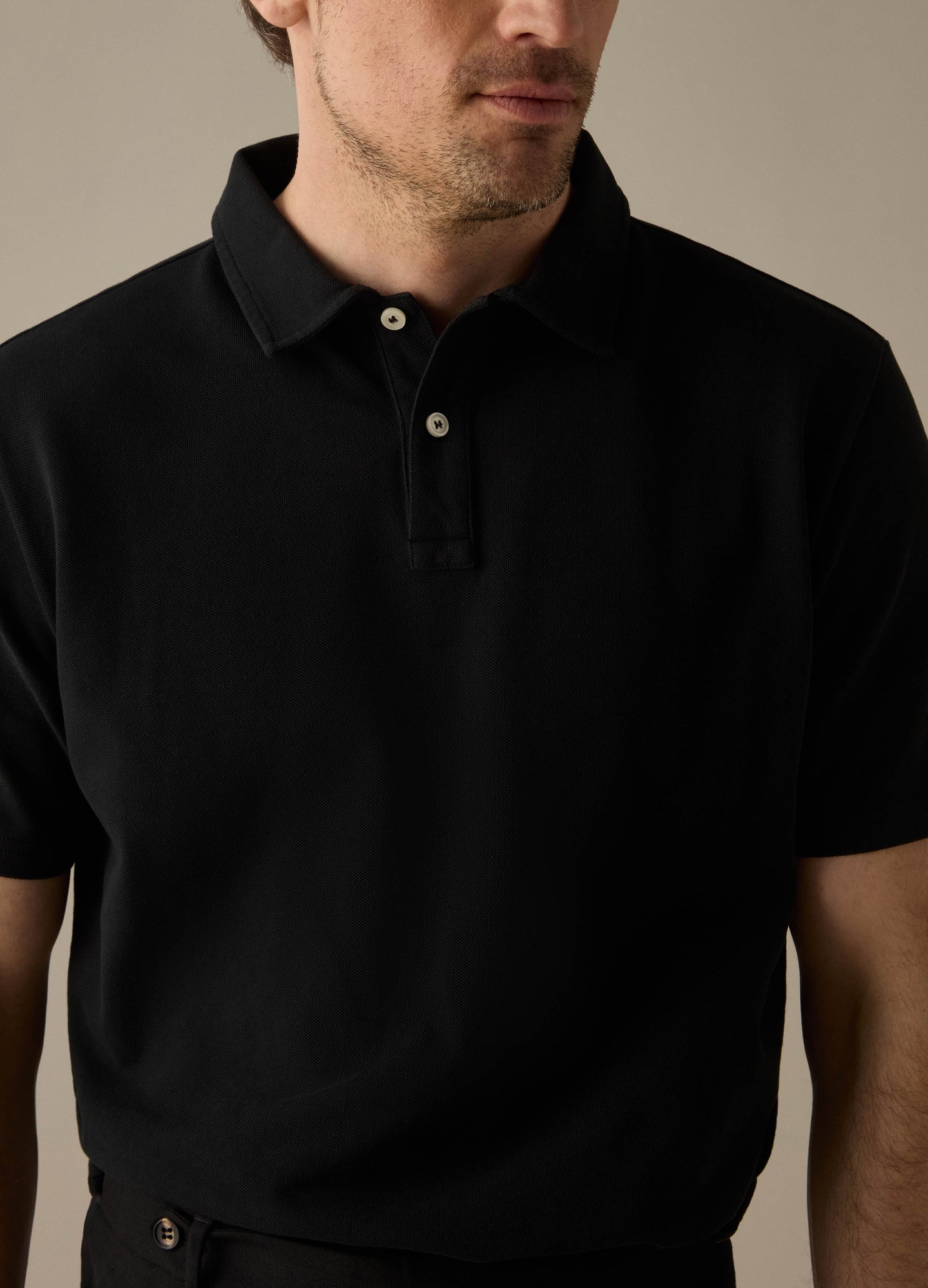 Torkel Short Sleeve Polo Shirt - Black Berg & Berg