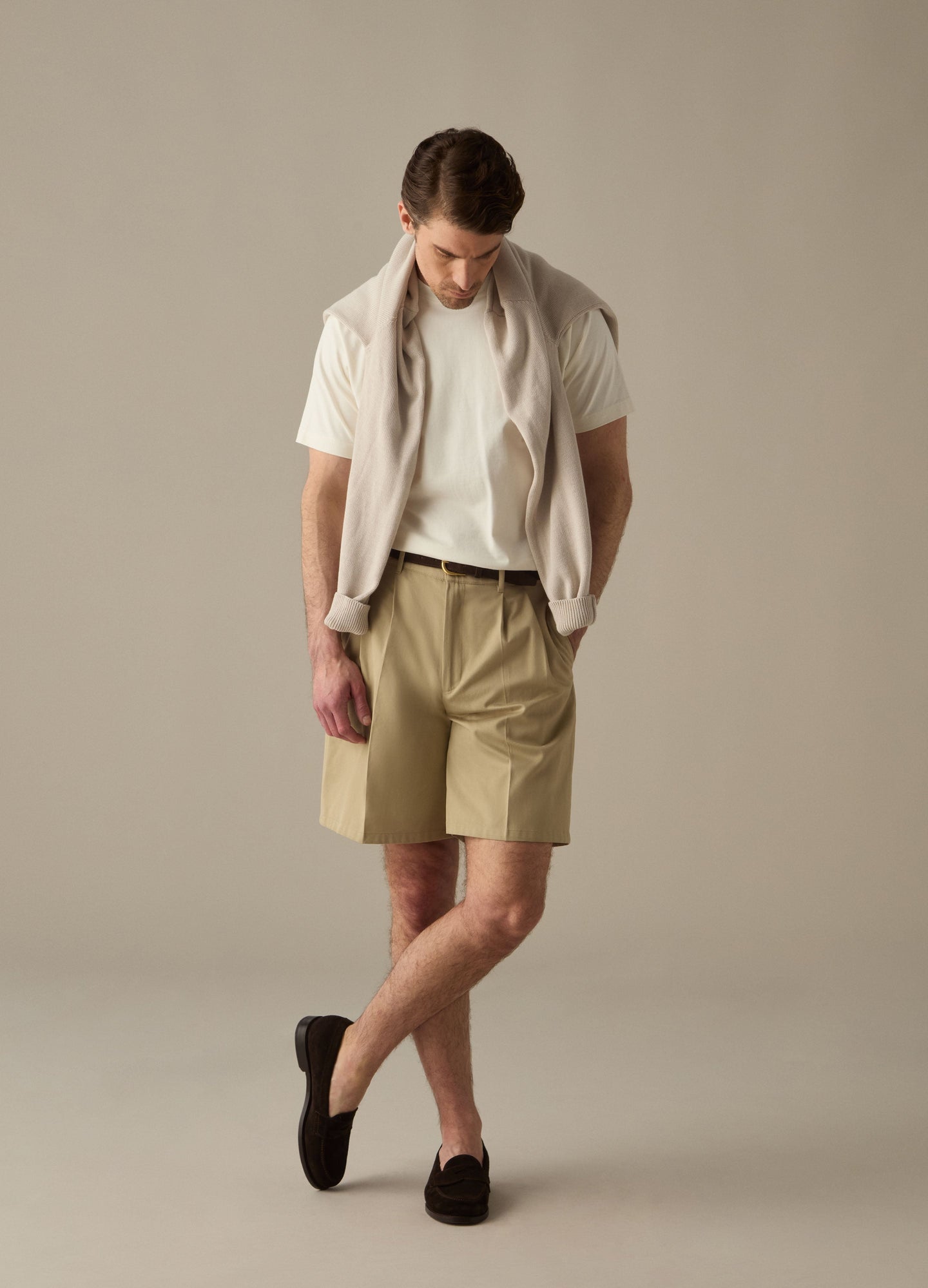 Antonello Cotton Shorts - Sand Berg & Berg