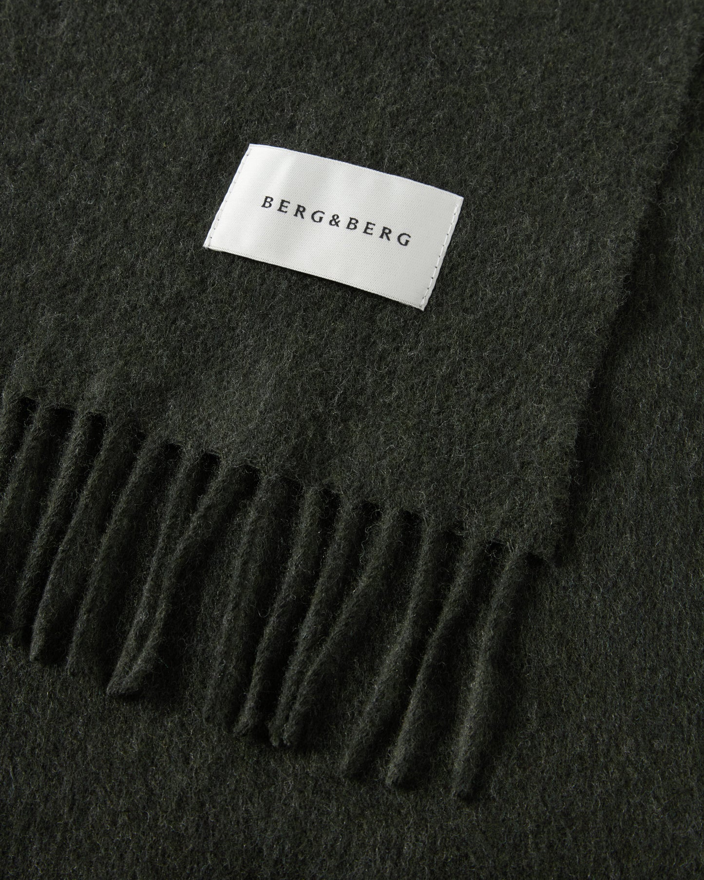 Wool Scarf - Dark Moss Berg & Berg
