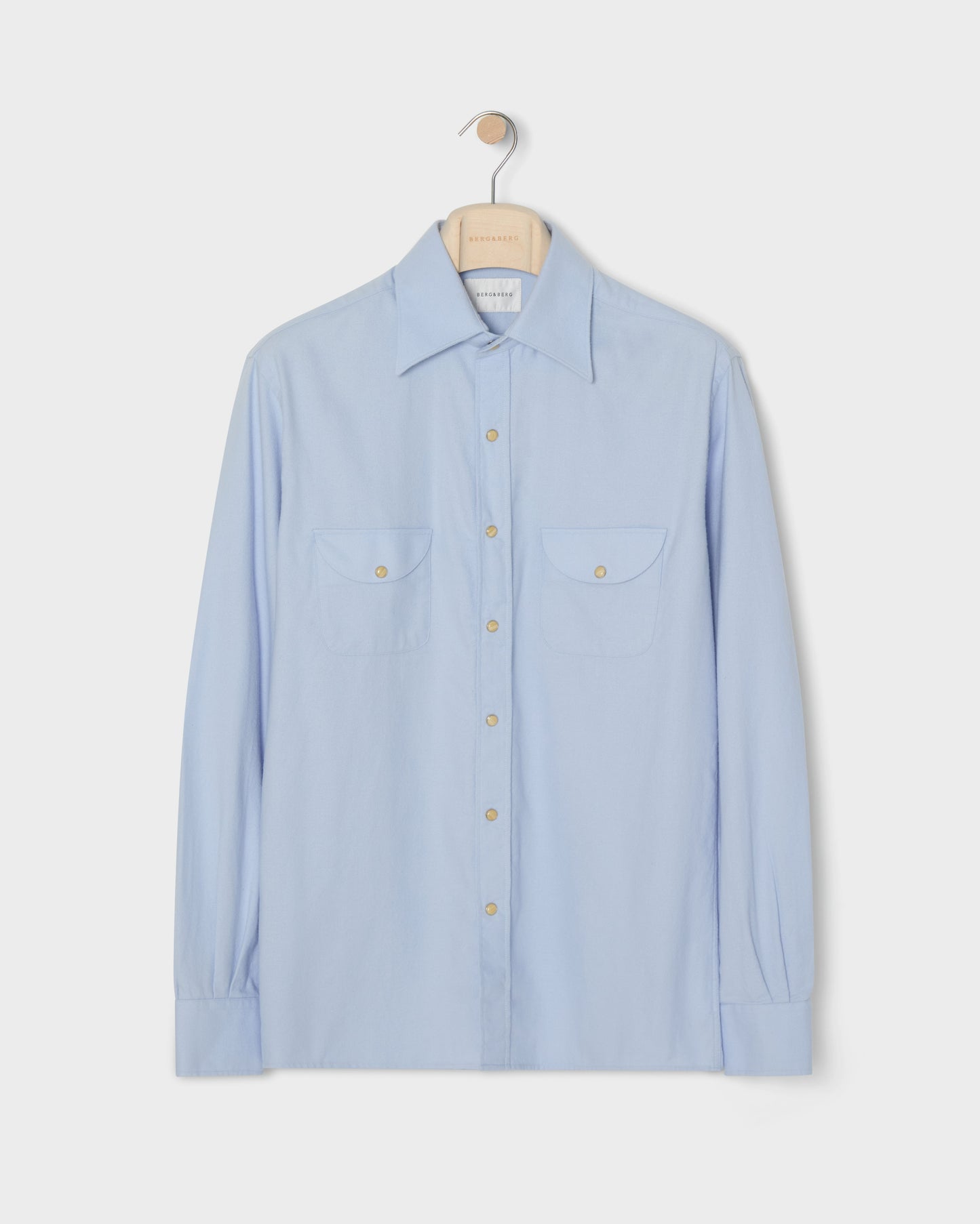 Fernando Western Shirt - Light Blue Berg & Berg