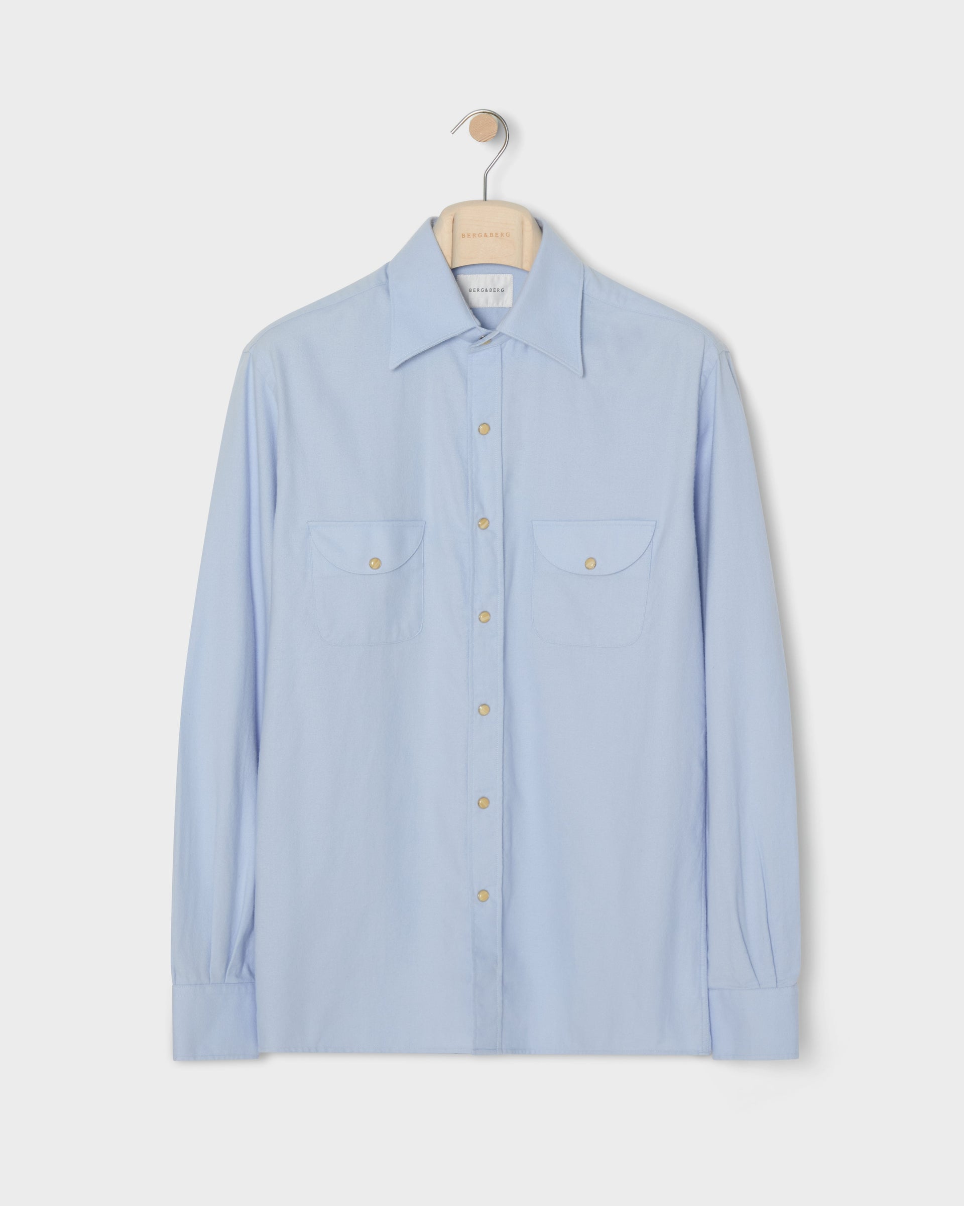 Fernando Western Shirt - Light Blue Berg & Berg