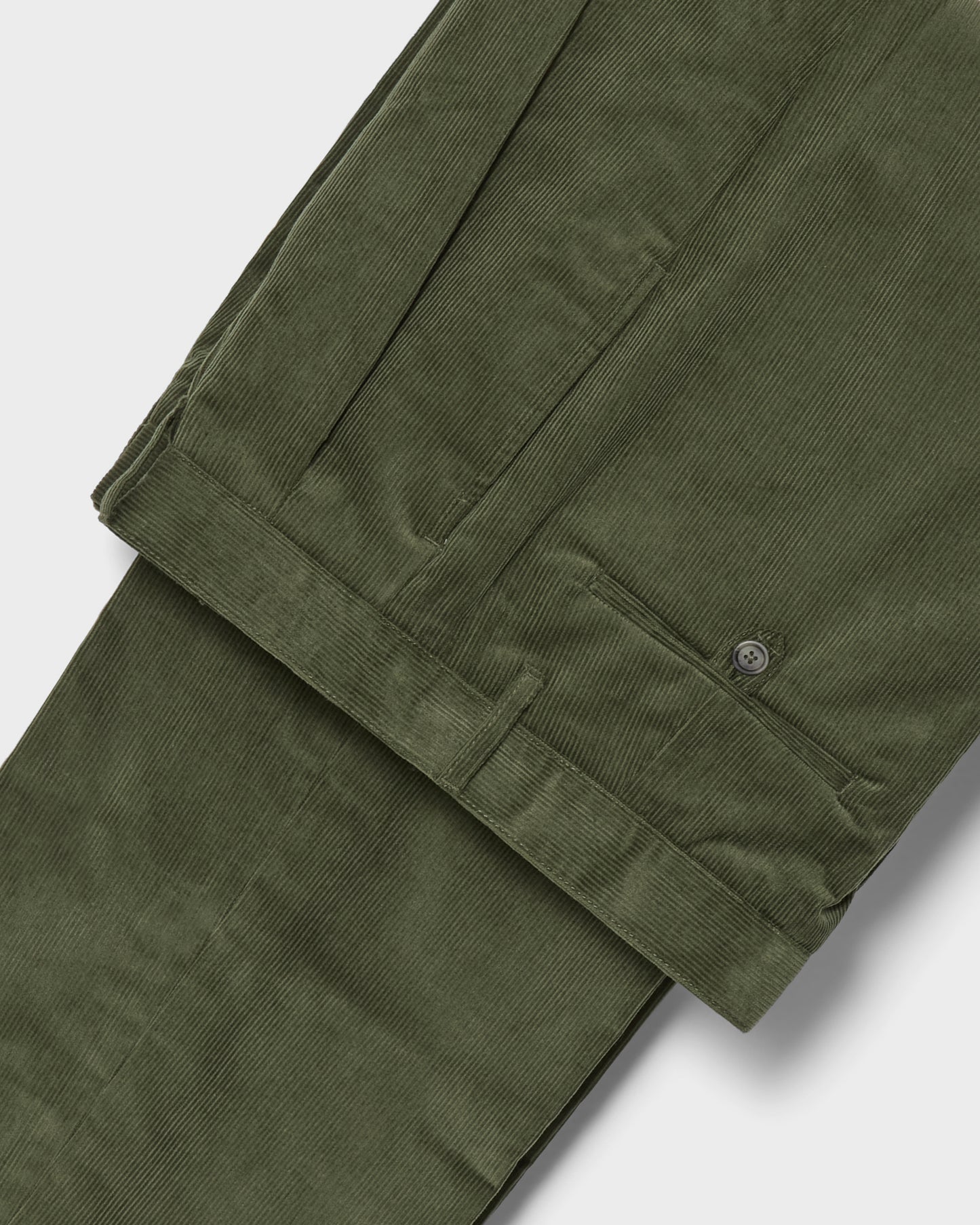 Antonello Corduroy Trousers - Green Berg & Berg