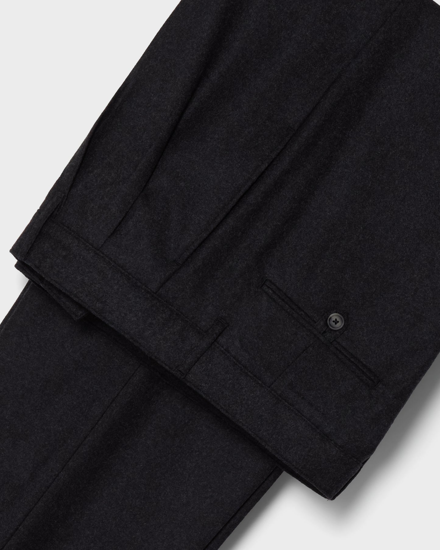 Antonello Flannel Trousers - Charcoal Berg & Berg