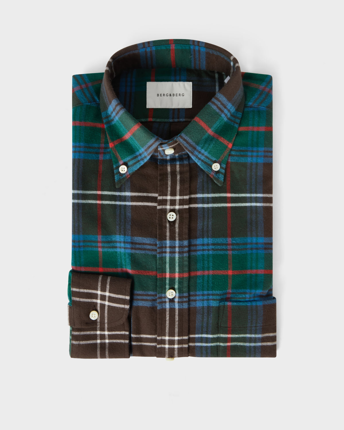 Ferdinand Oxford Brushed Twill Shirt - Multi Check Berg & Berg