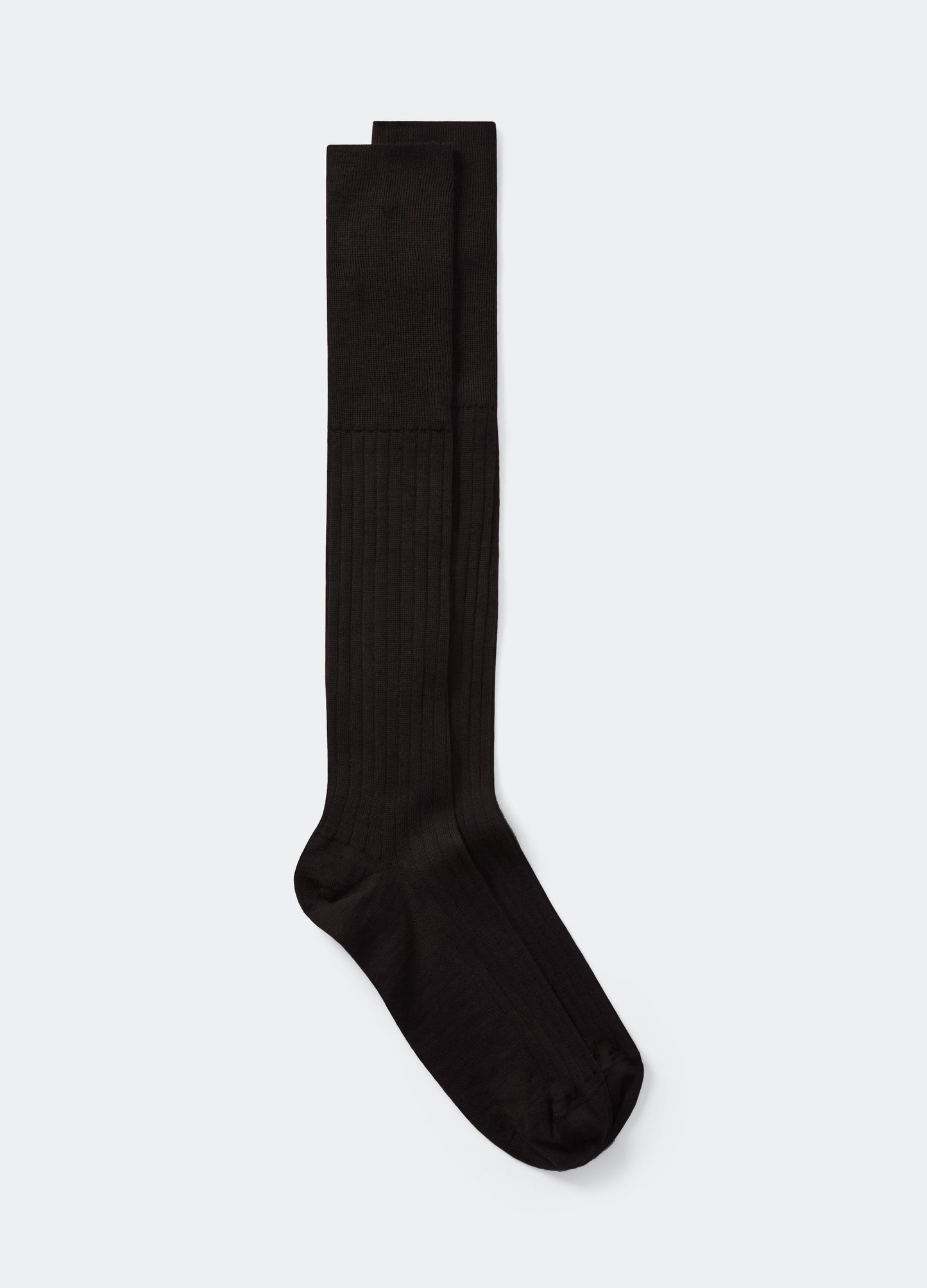 Over the Calf Wool Socks - Black Berg & Berg