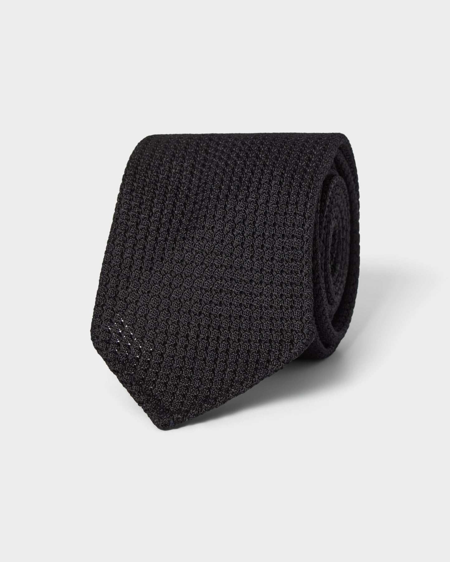 Grenadine Silk Tie - Black | Berg & Berg