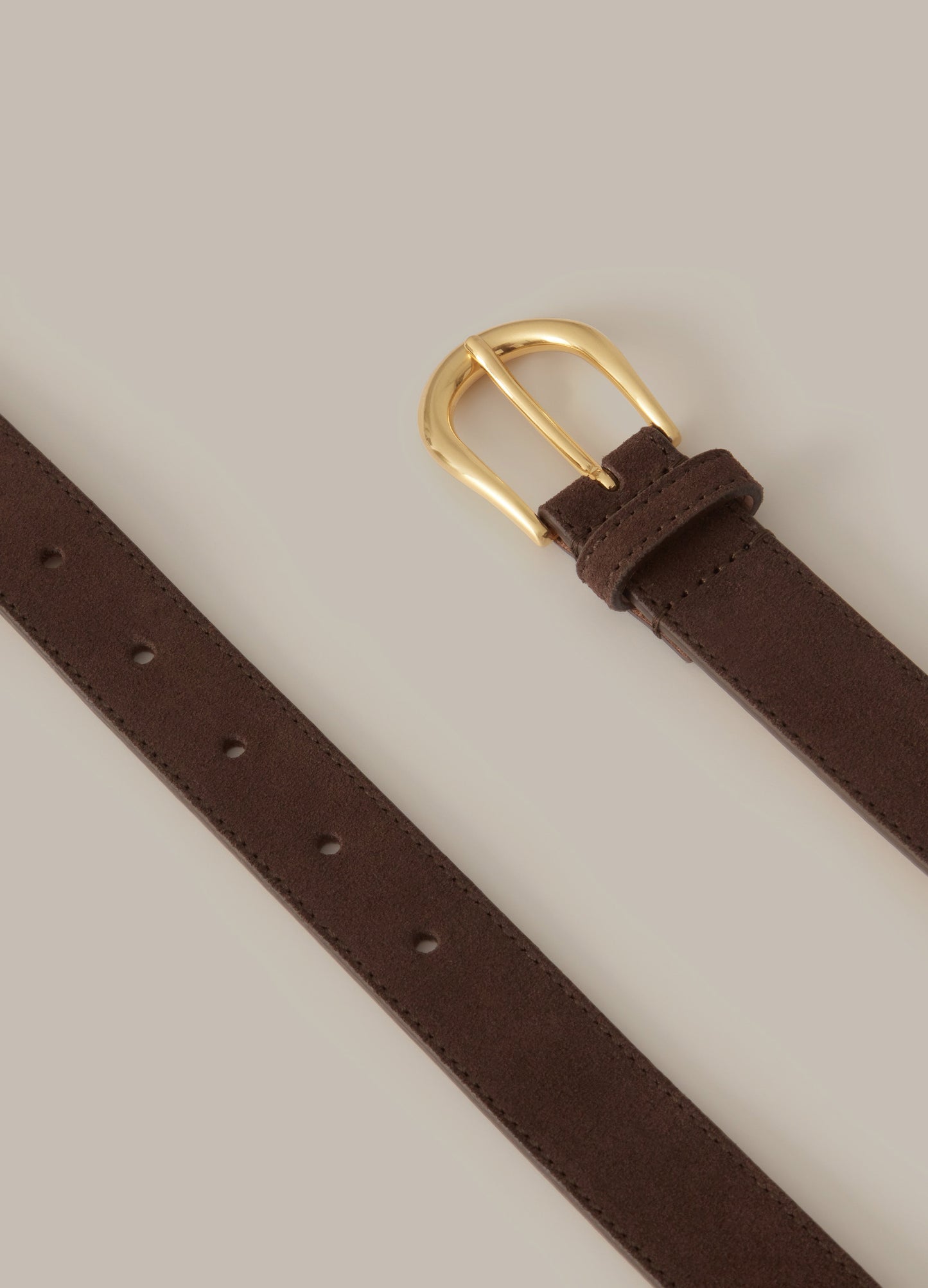 Suede Belt - Dark Brown Berg & Berg