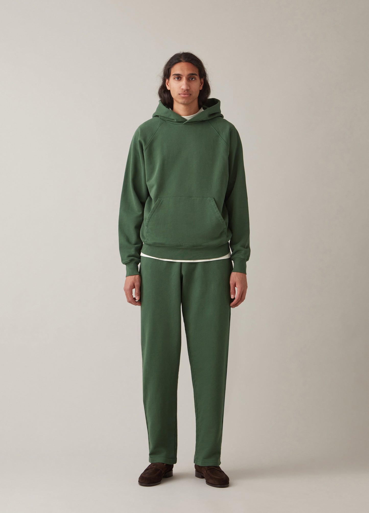 Torbjörn Raglan Hoodie - Green Berg & Berg