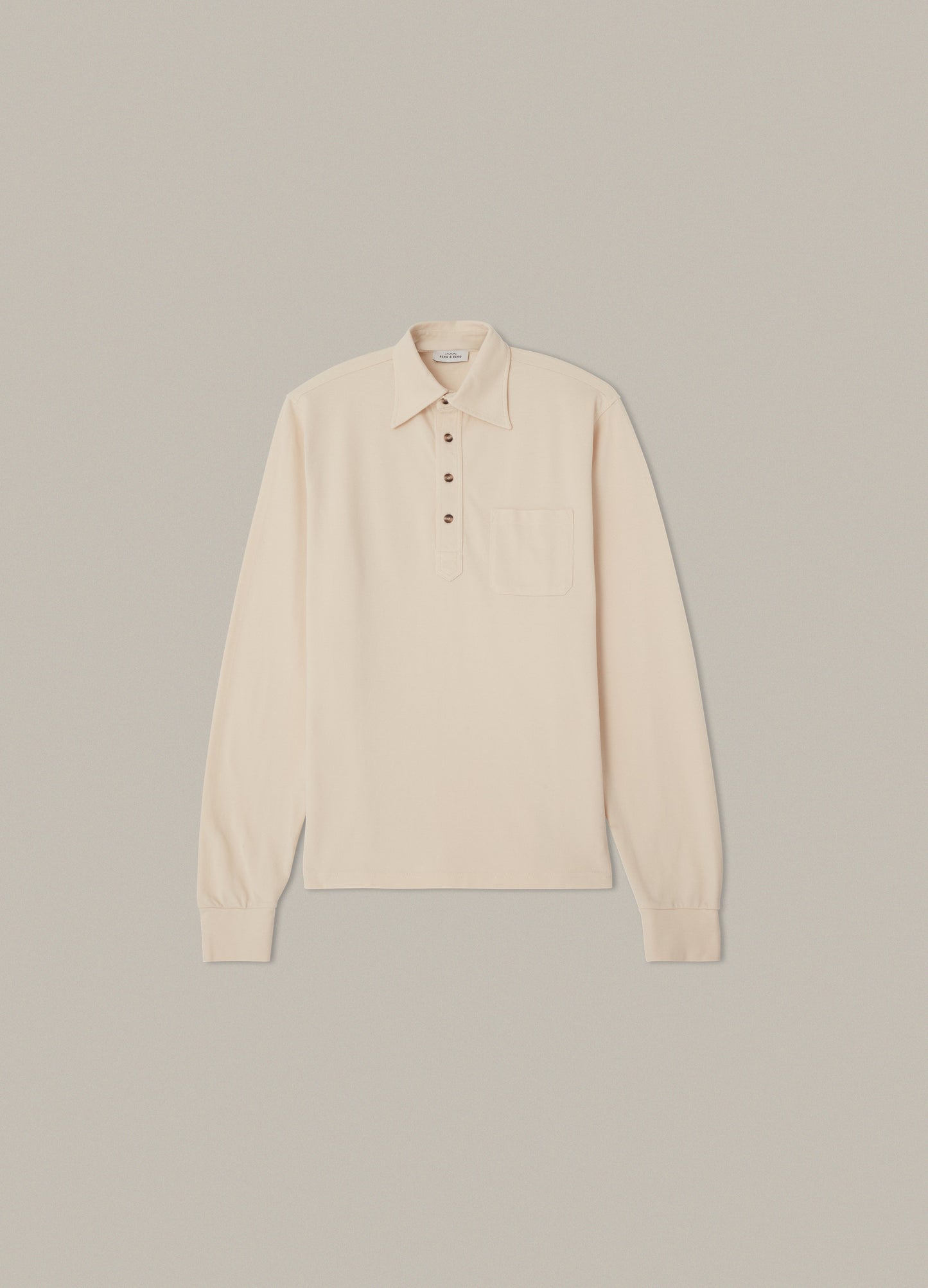 Teddy Long Sleeve Polo Shirt - Sand Berg & Berg