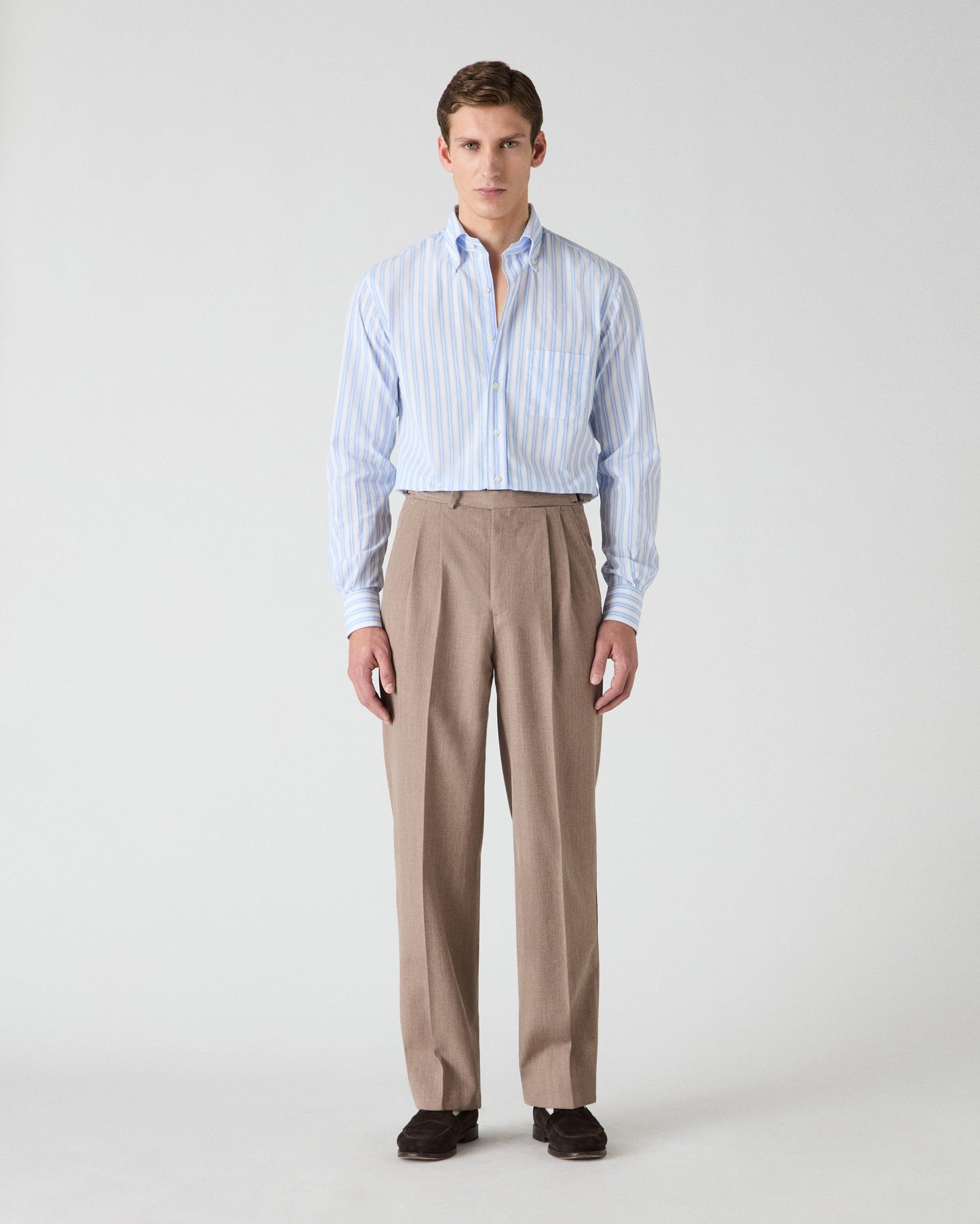 August Cavalry Twill Trousers - Brown Berg & Berg
