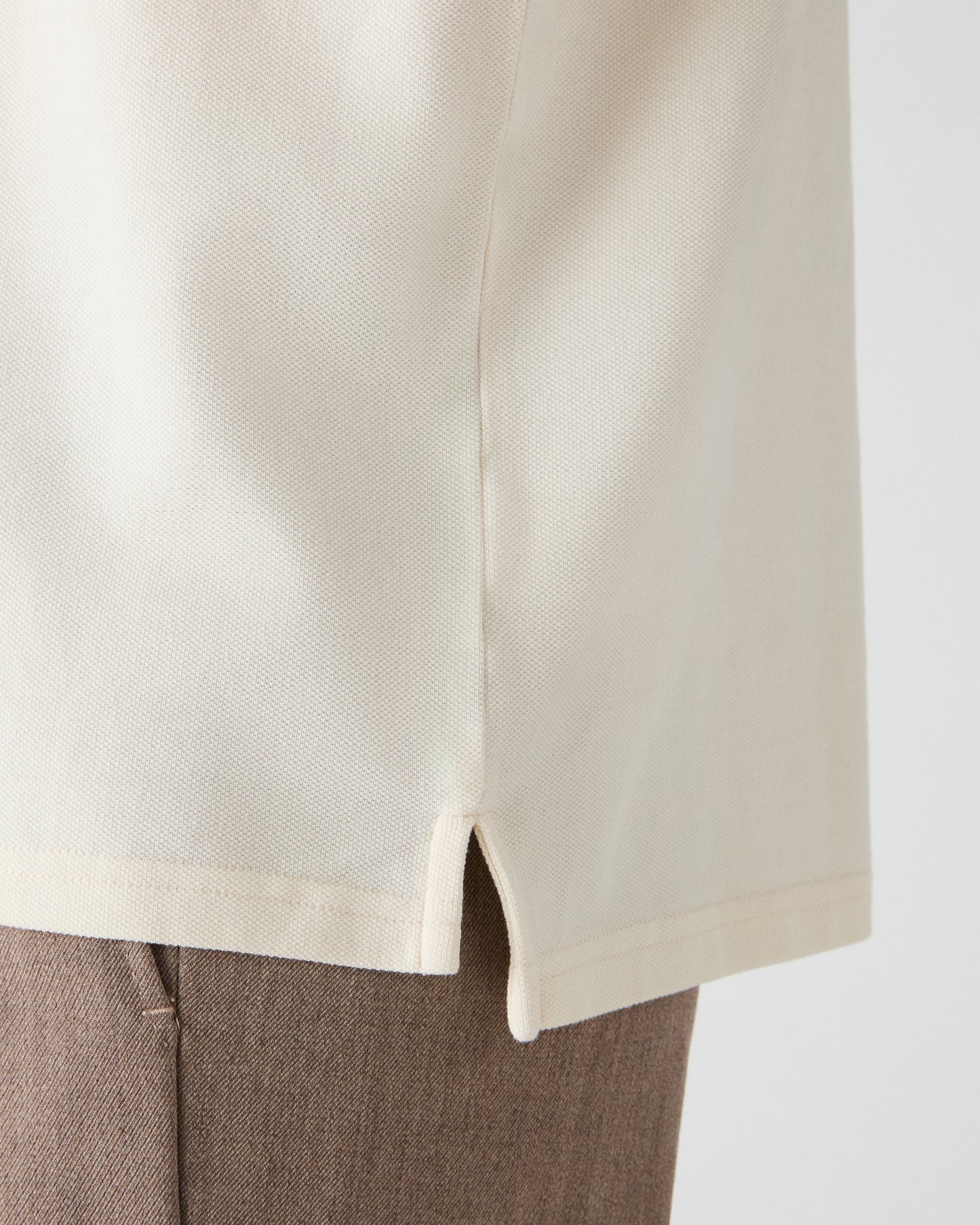 Teddy Long Sleeve Polo Shirt - White Berg & Berg