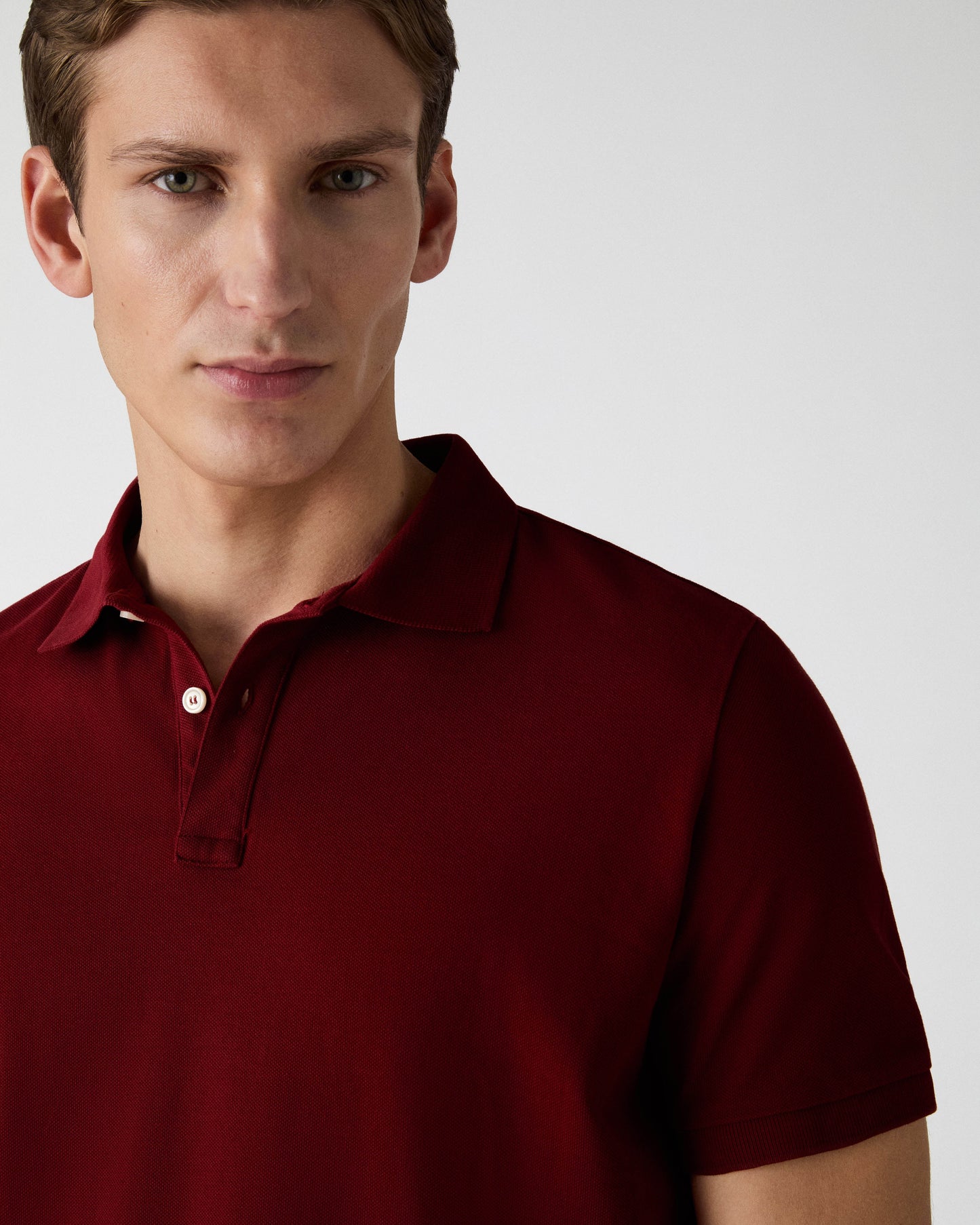 Ture Short Sleeve Polo Shirt - Deep Red Berg & Berg
