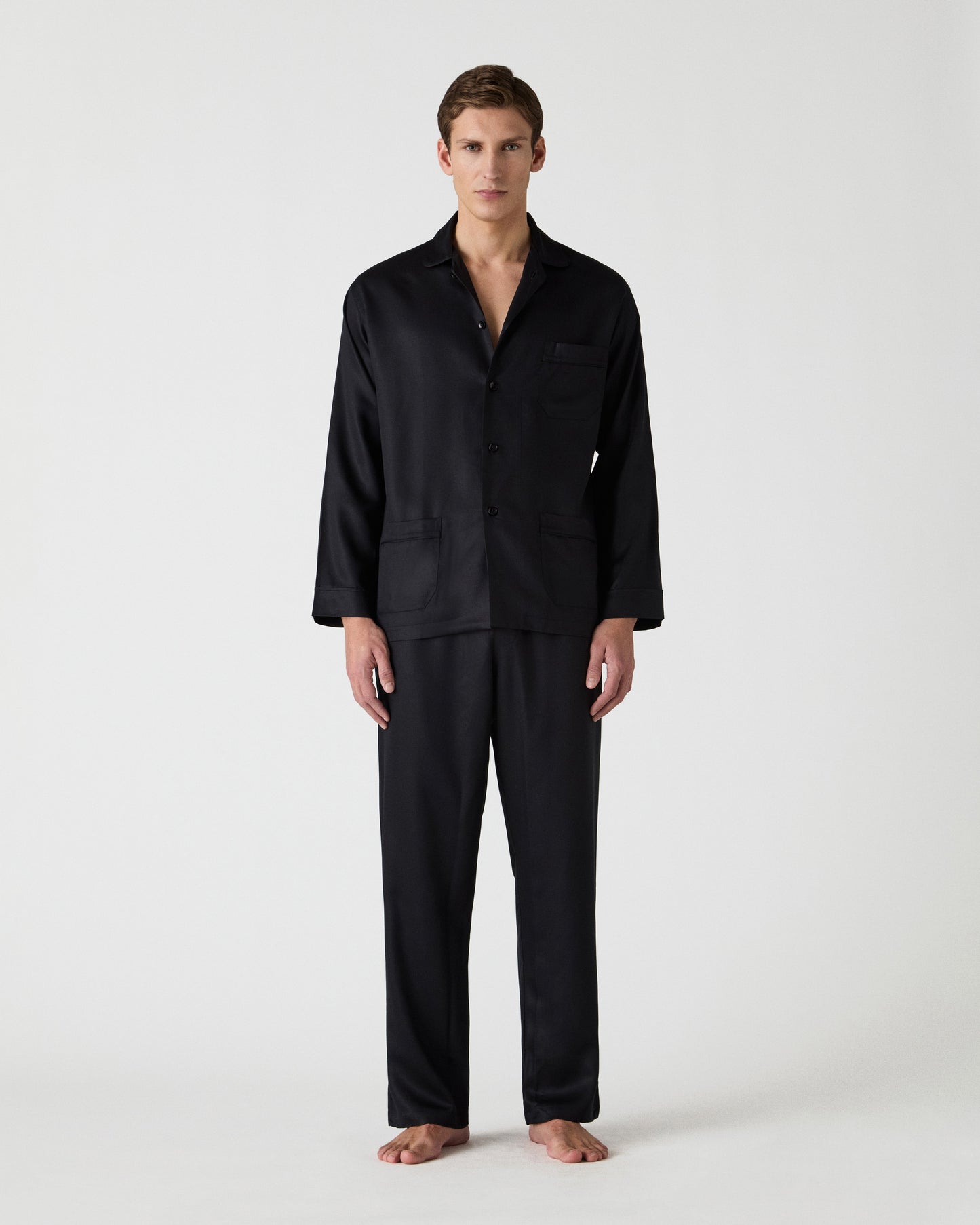 Olle Lyocell Pyjama - Black Berg & Berg