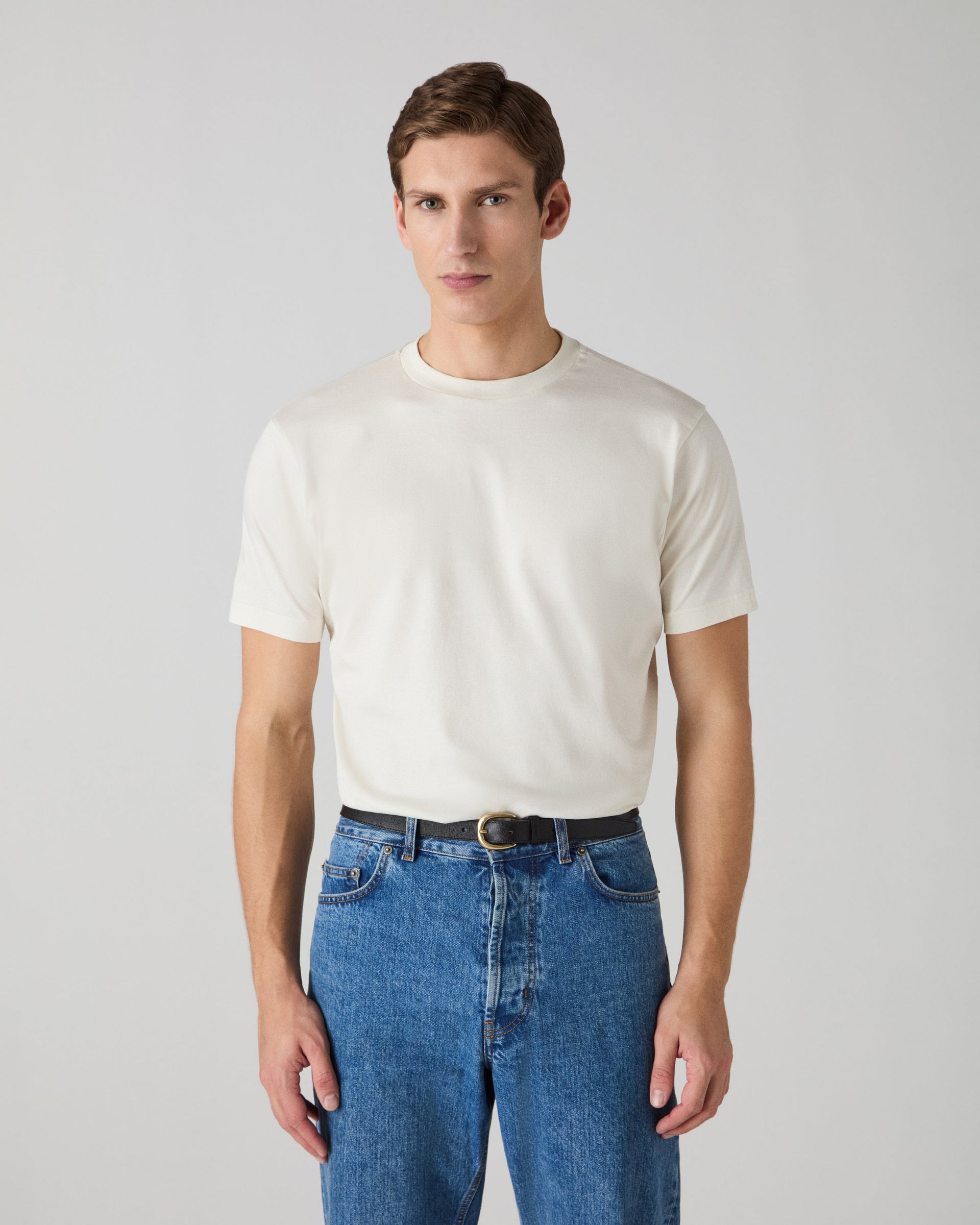 Tony Mercerized T-Shirt - White Berg & Berg