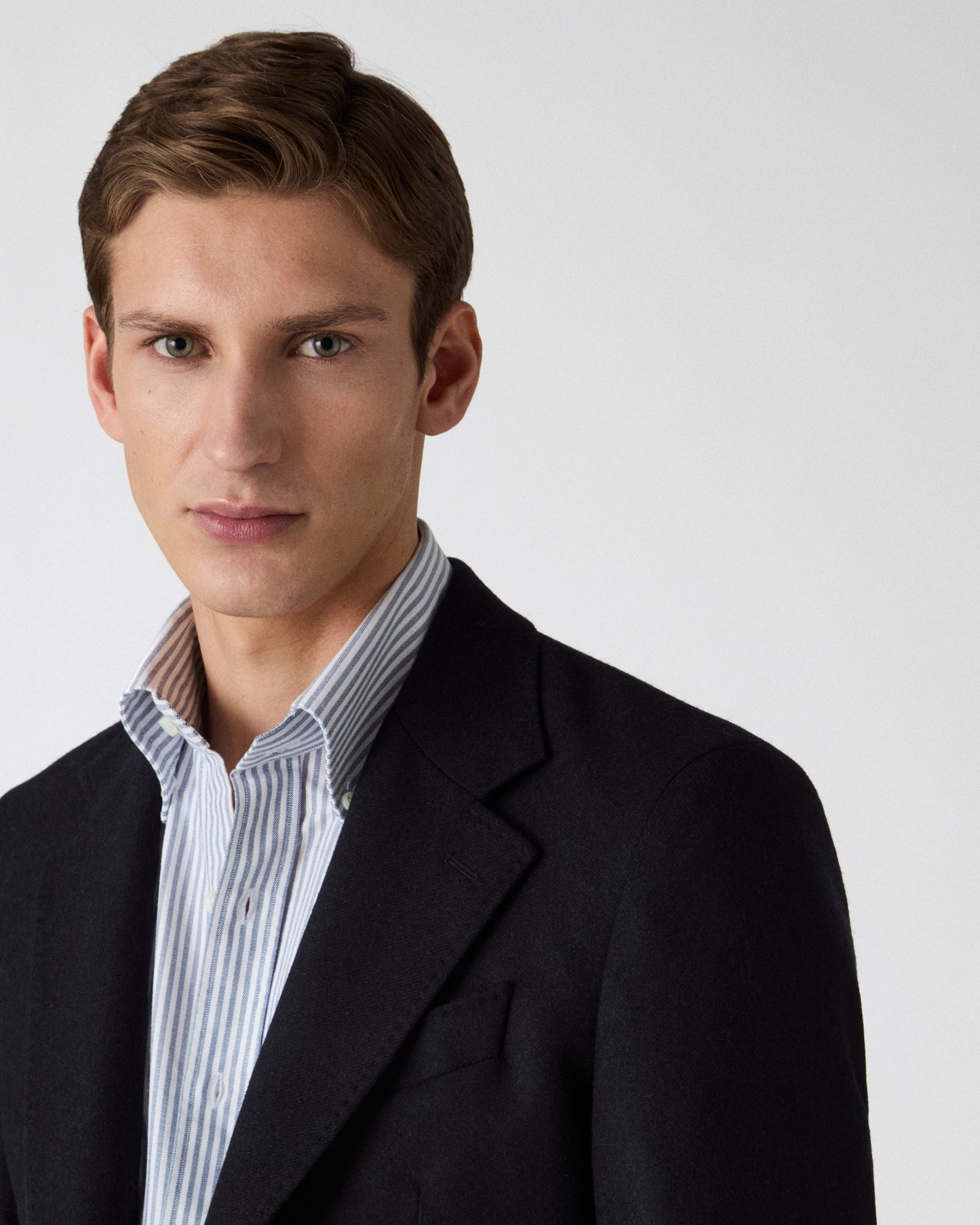 Dante Unlined Tweed Jacket - Navy Berg & Berg