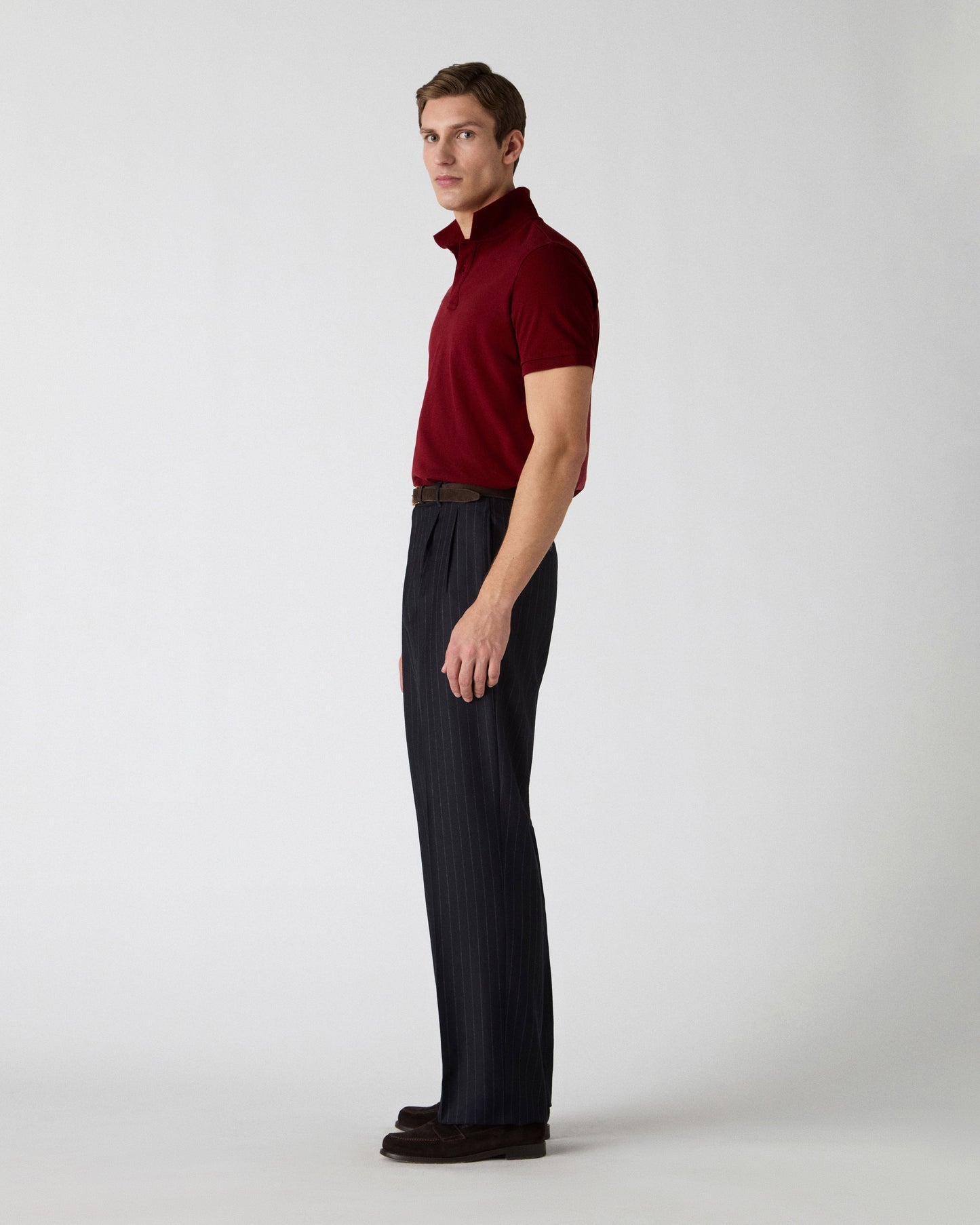 Dante Chalk Stripe Suit - Navy Berg & Berg