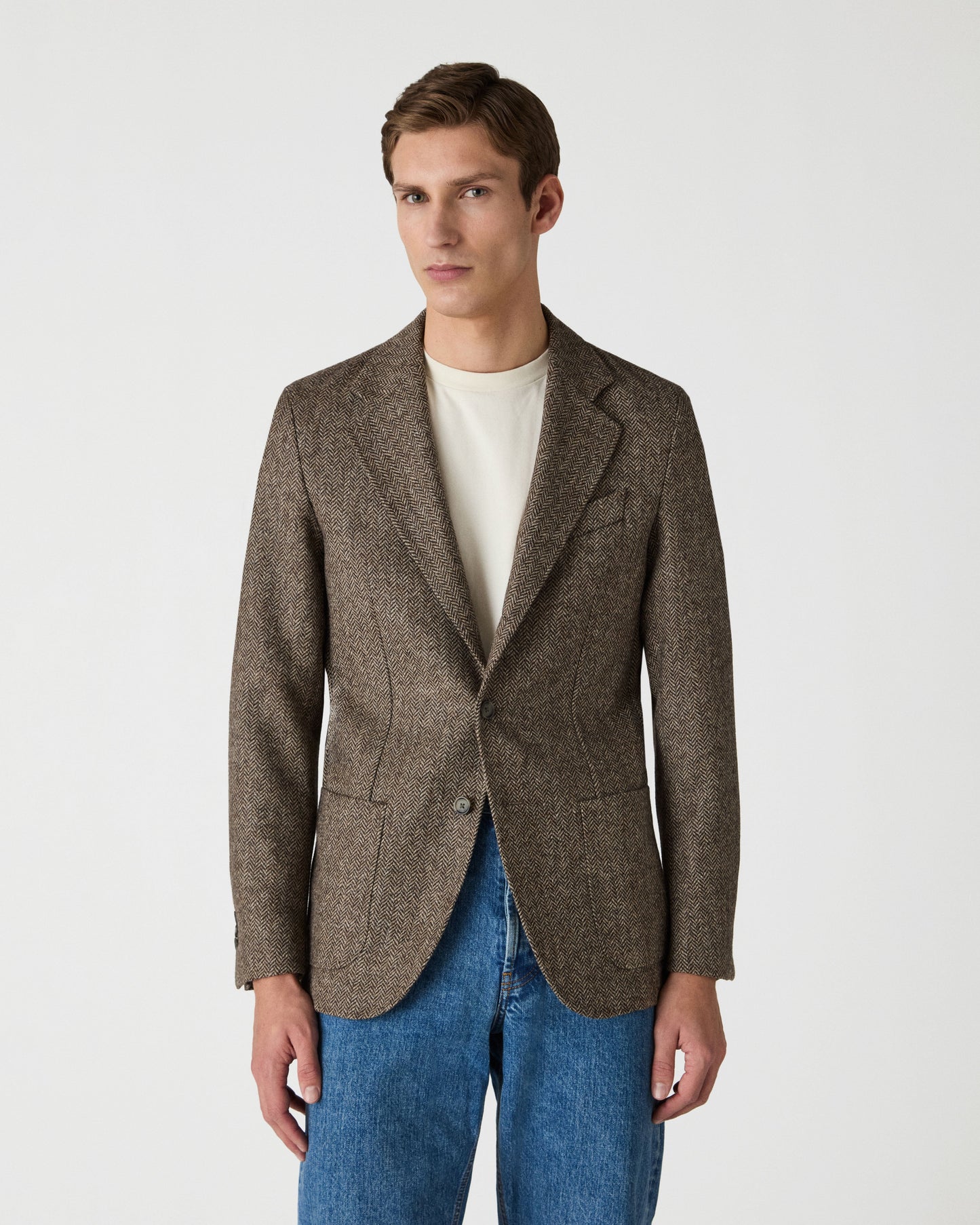 Dante Unlined Tweed jacket - Oatmeal Berg & Berg