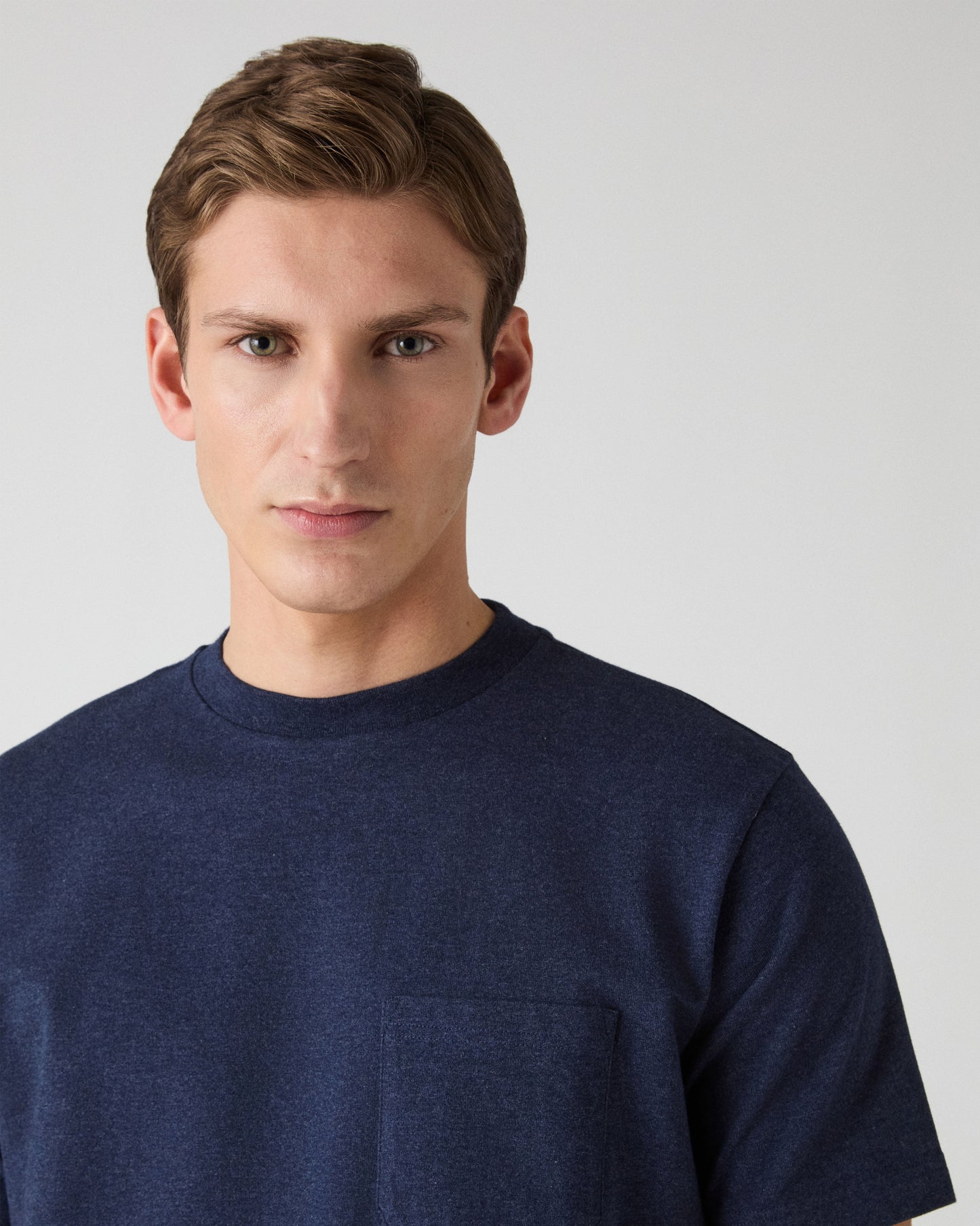 Torgny Pocket T-Shirt - Navy Melange Berg & Berg