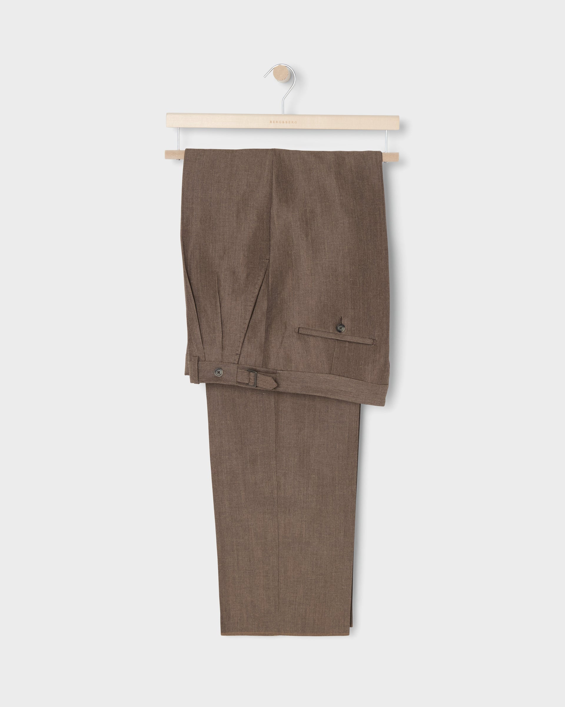 August Wool/Linen Trousers - Taupe Berg & Berg