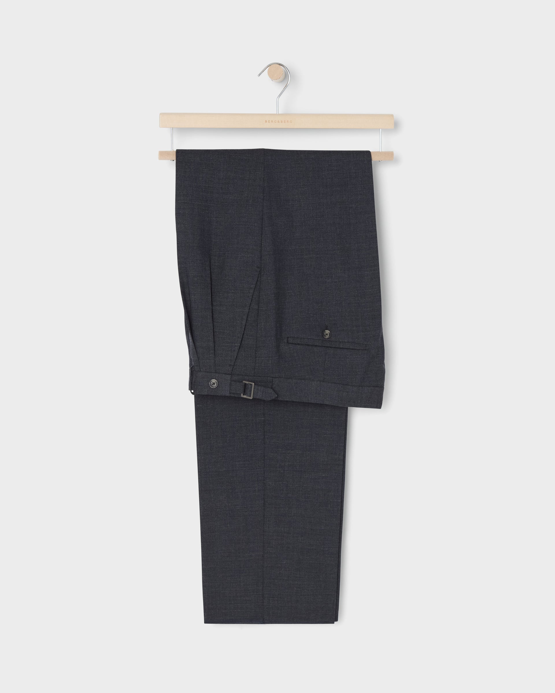 August High Twist Wool Trousers - Air Force Blue Berg & Berg