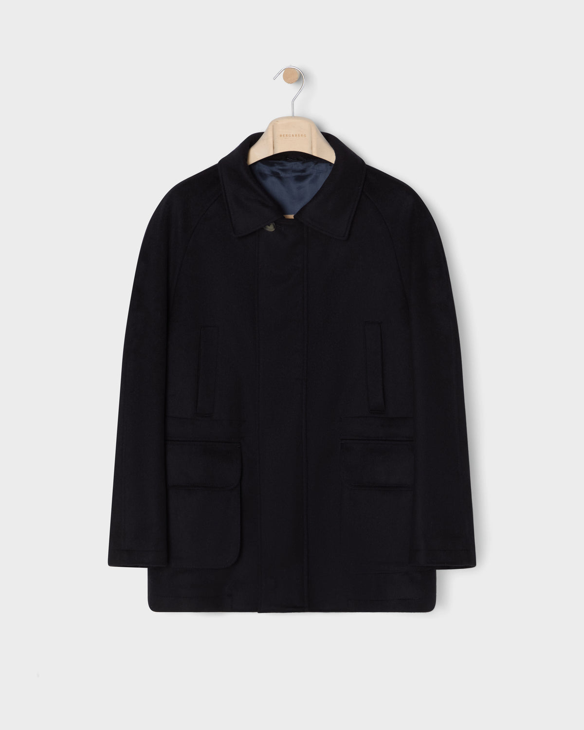 Nils Wool/Cashmere Raglan Jacket - Navy Berg & Berg