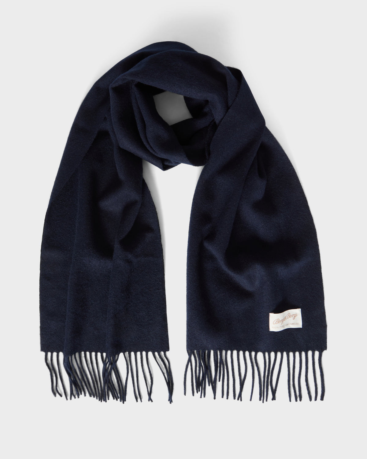 Cashmere Scarf - Navy Berg & Berg