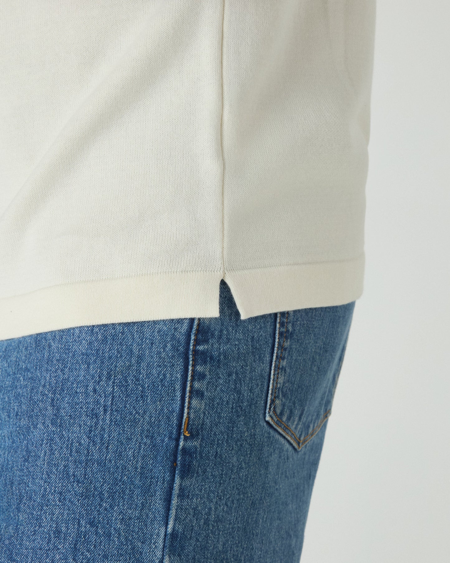 Bo Knitted T-Shirt - Ivory Berg & Berg