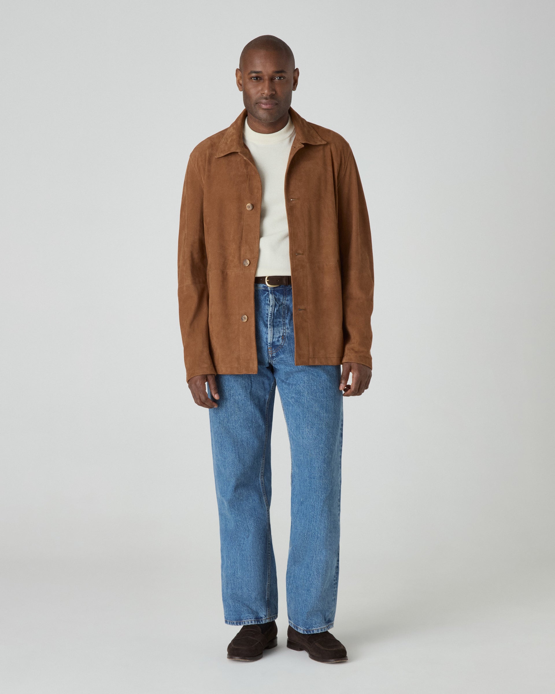Noel Suede Jacket - Polo Brown Berg & Berg