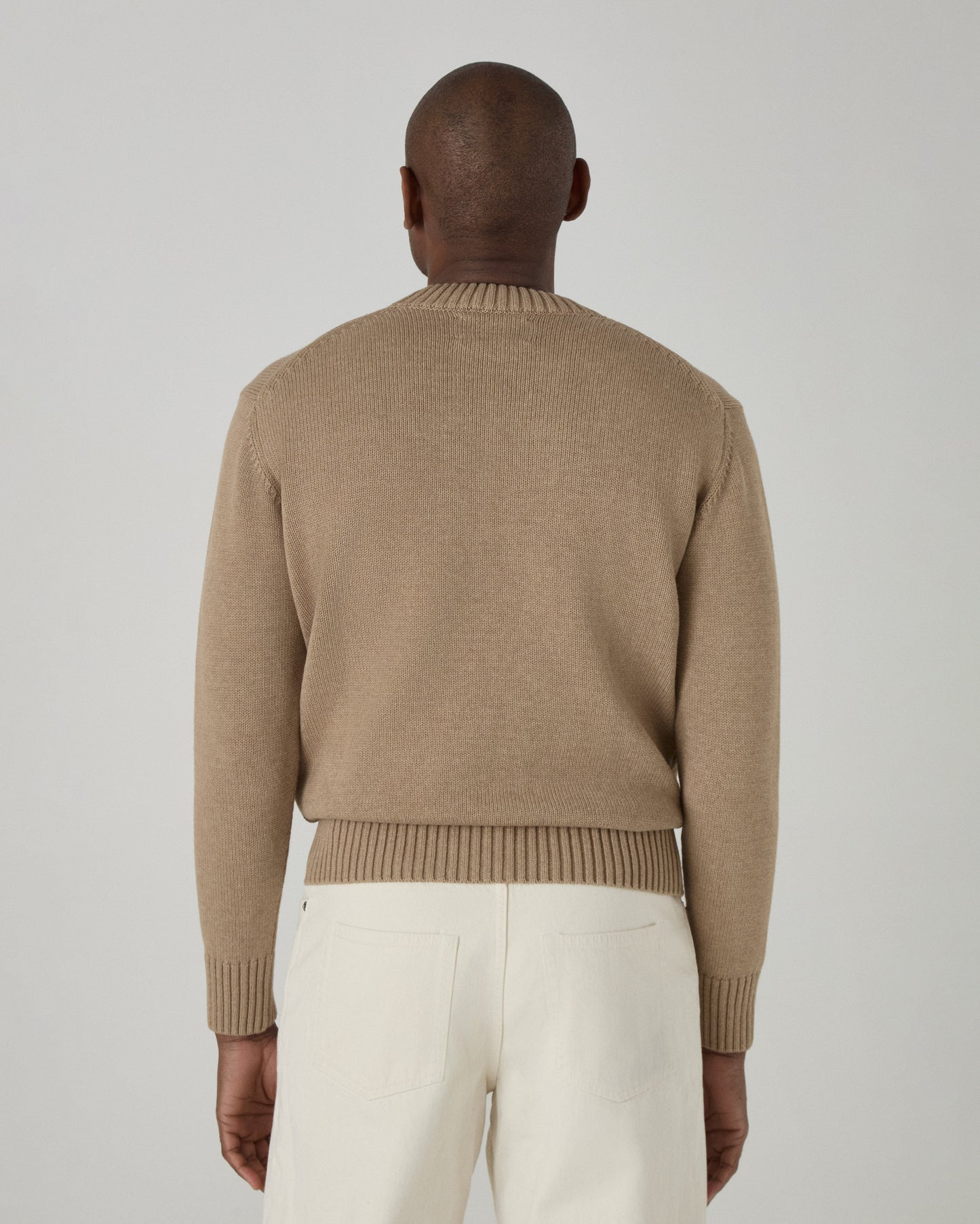 Ben Cotton Crew Neck - Hazel Brown bergbergstore