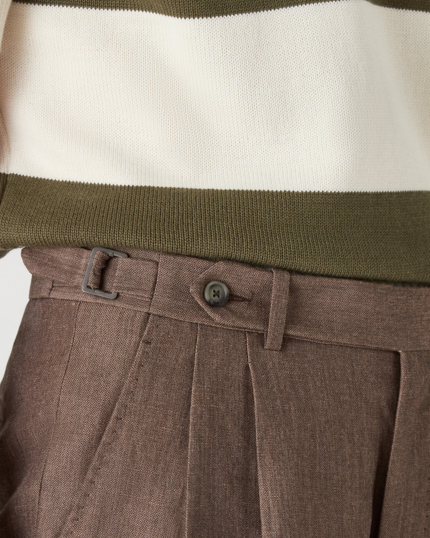 August Wool/Linen Trousers - Taupe Berg & Berg