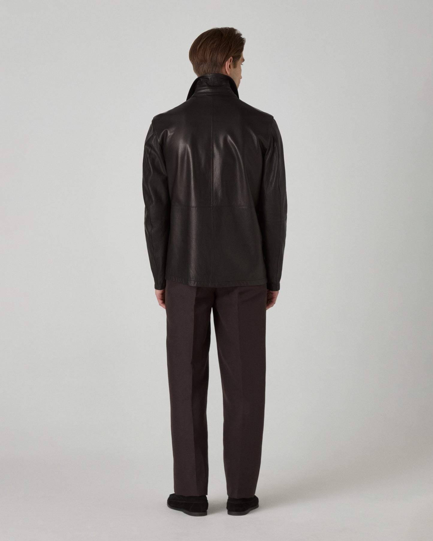 Noel Tumbled Leather Jacket - Black Berg & Berg