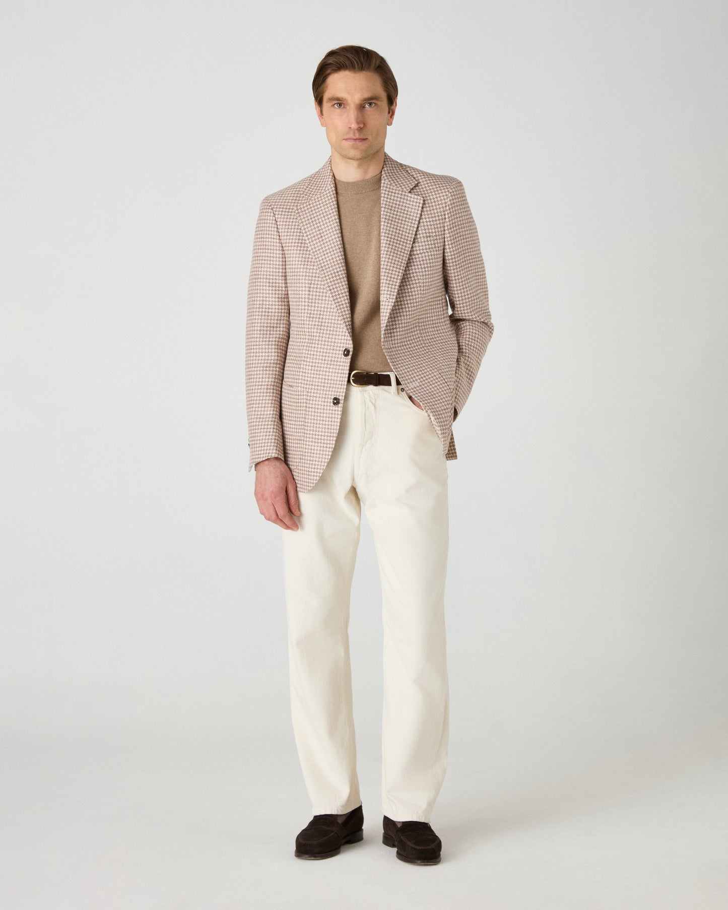 Dag Sport Summer Tweed Jacket - Sand/Ecru Berg & Berg
