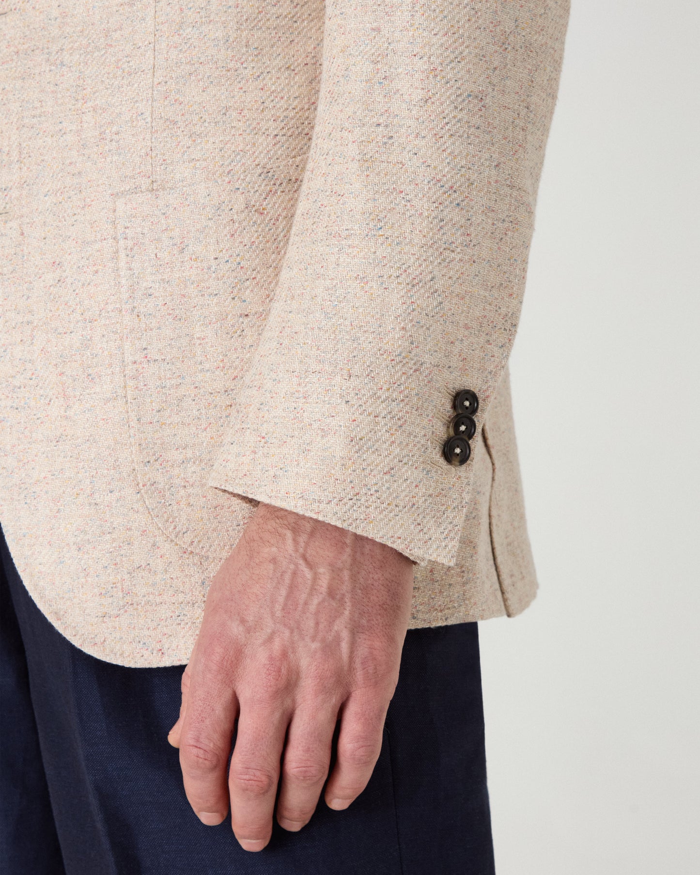 Dag Sport Summer Tweed Jacket - Ecru/Light Donegal Berg & Berg