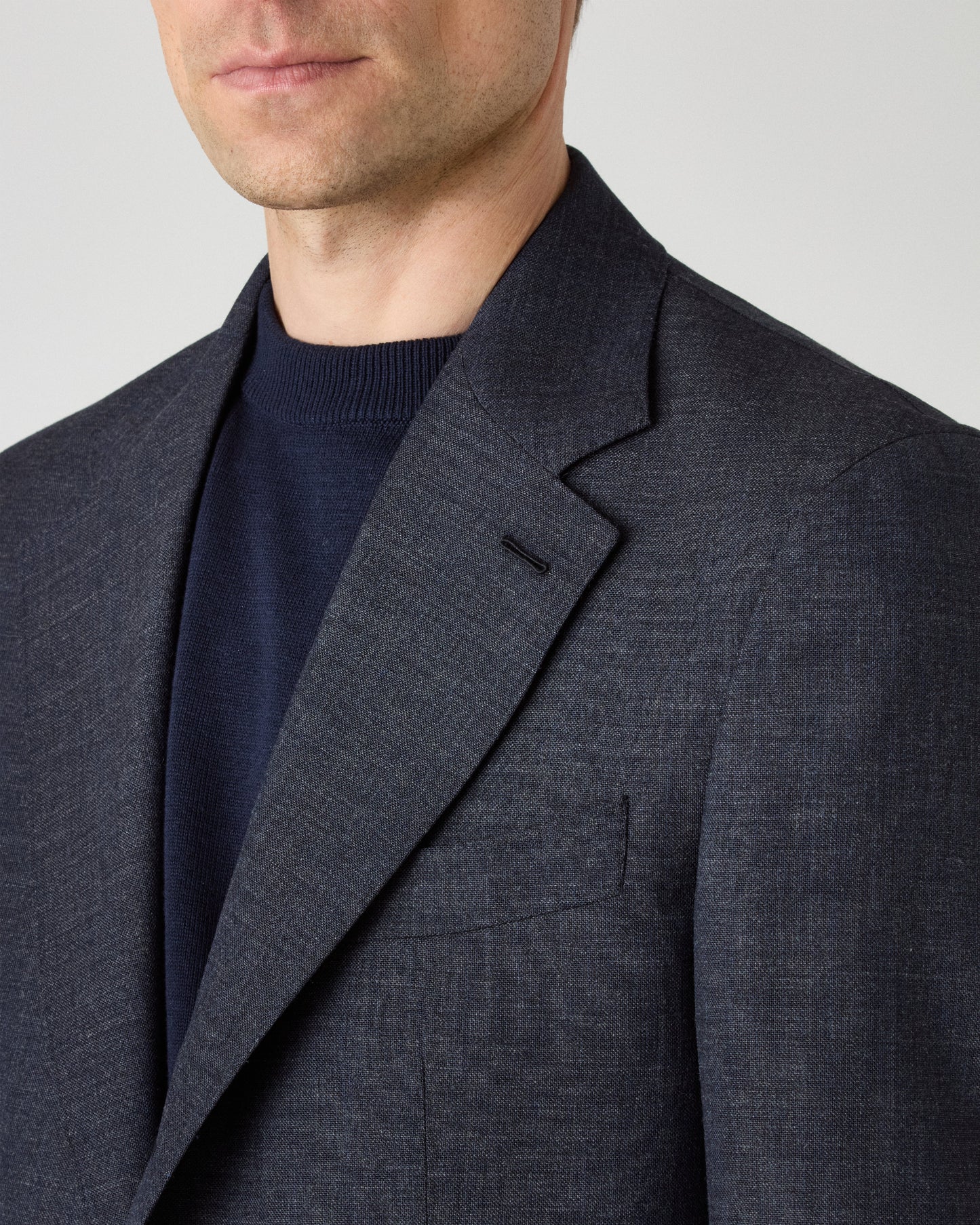 Dag High Twist Suit Jacket - Air Force Blue | Berg & Berg