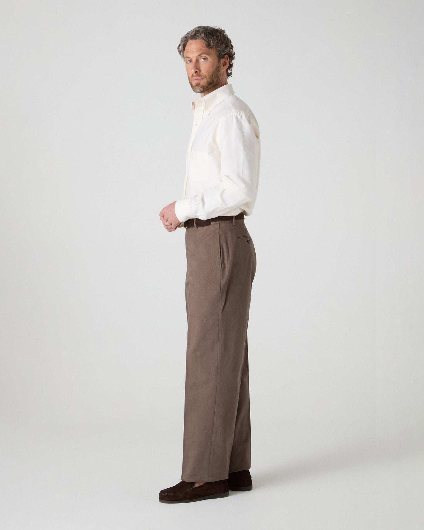Alfred Cotton Trousers - Tobacco Berg & Berg