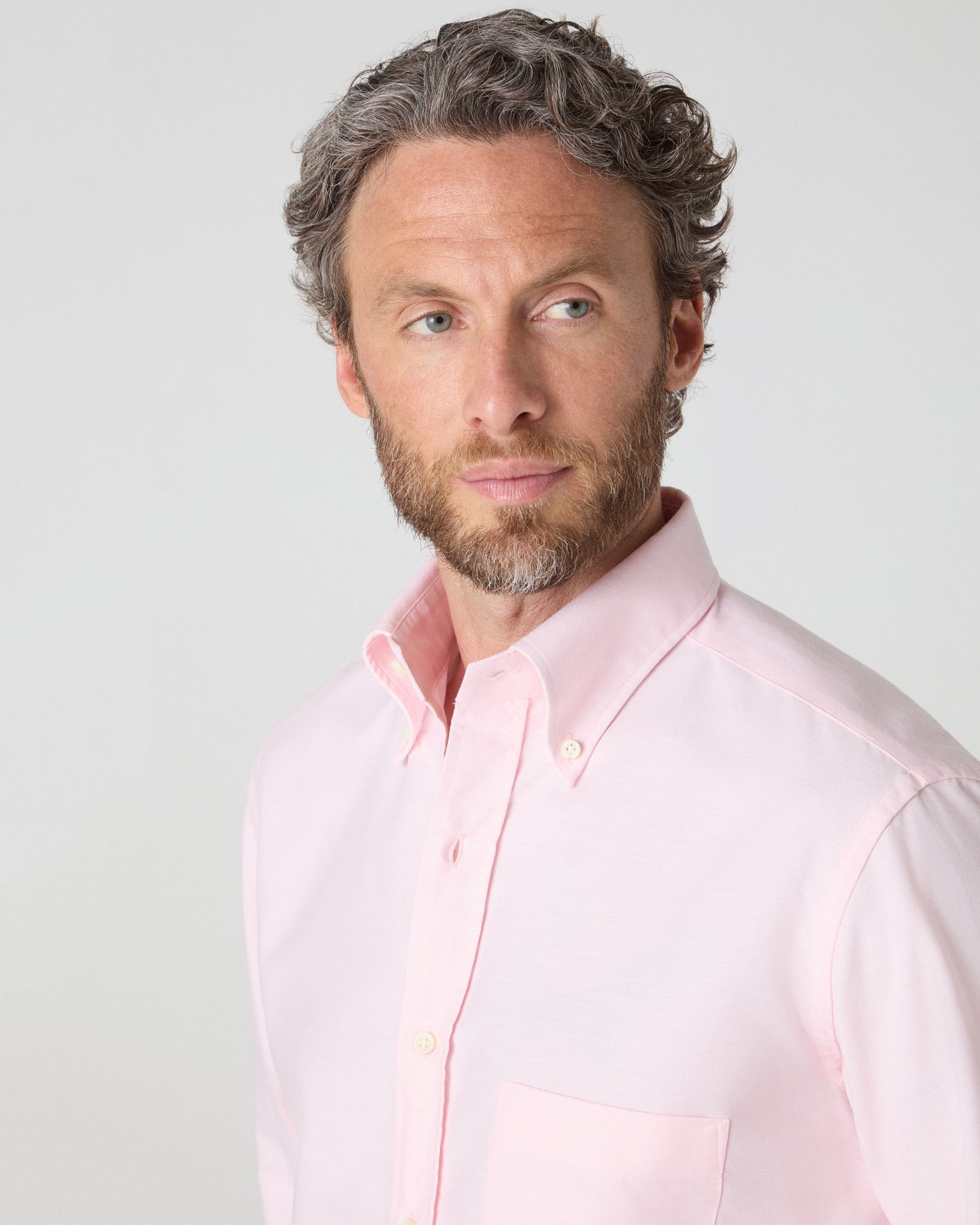 Ferdinand Oxford Button Down Shirt - Faded Pink Berg & Berg