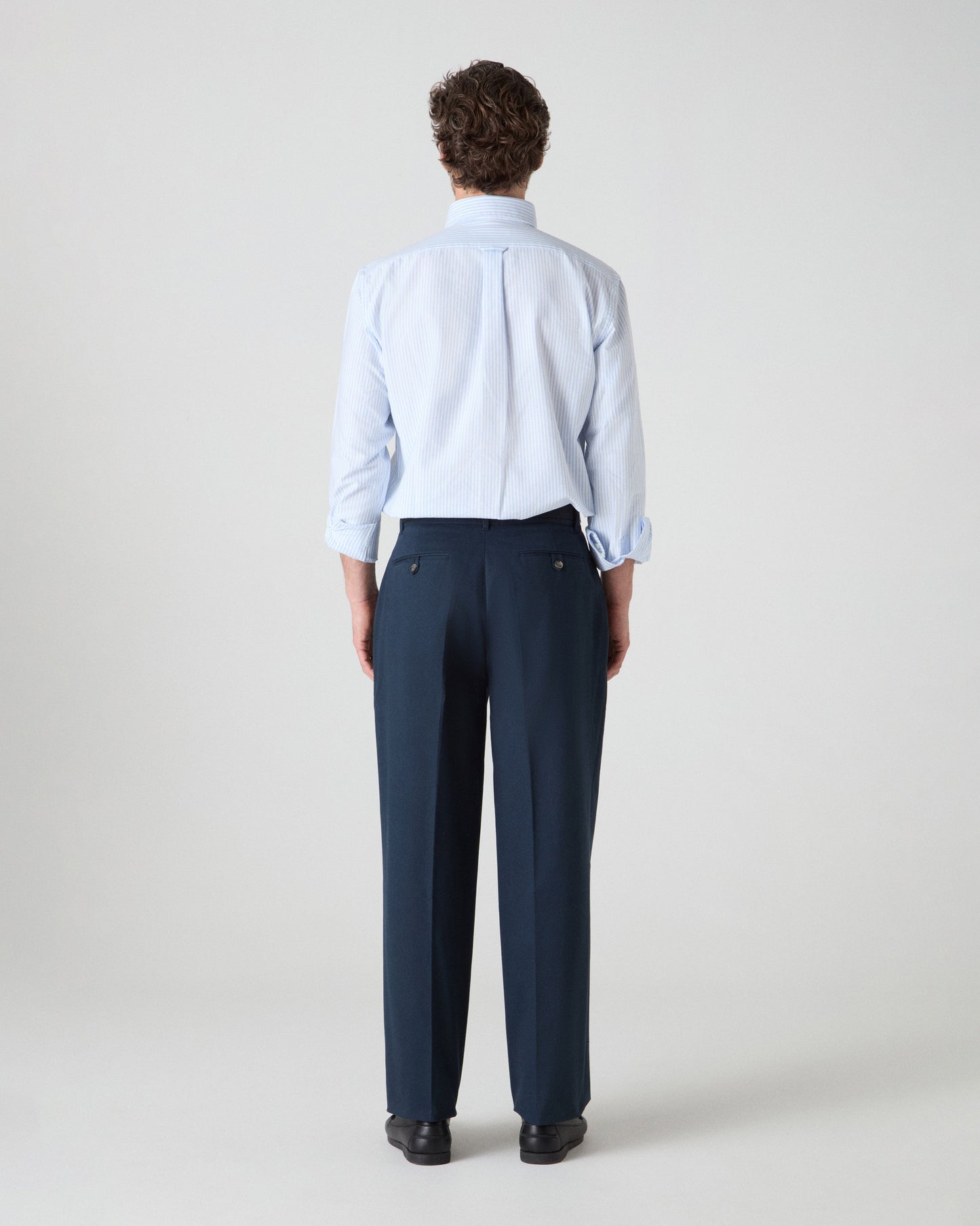 Alfred Cotton Trousers - Dark Navy Berg & Berg